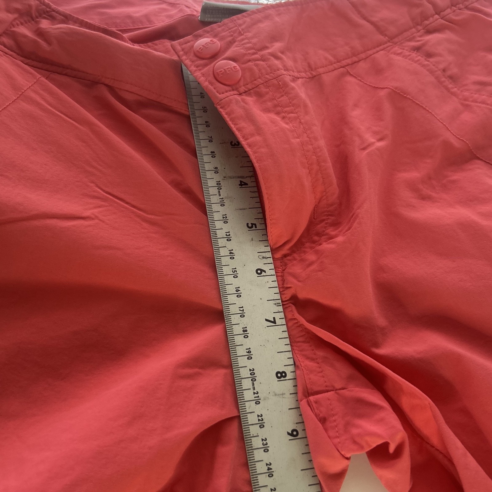 Columbia PFG Sz XS Suncast Capri Pants Nylon Omni Shade Coral Outdoor