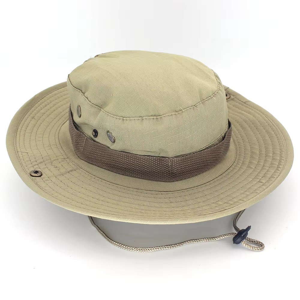 Boonie Bucket Hats Outdoor Fishing Hunting Wide Brim Mesh Camo Safari Sun Cap
