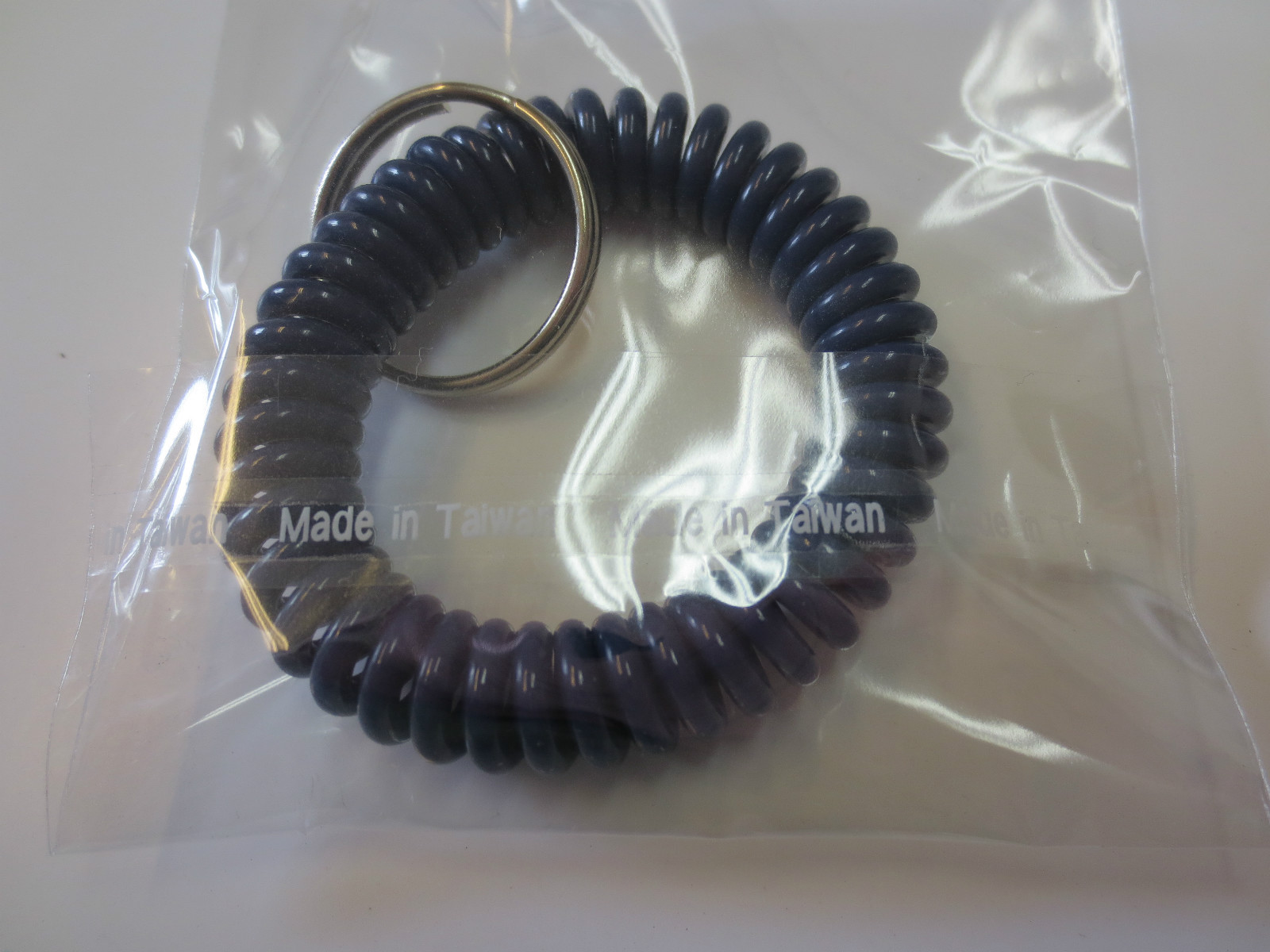 1 pc Nero Blue Spiral Wrist Coil Key Chain/New High Quality /Flat Rate Shipping