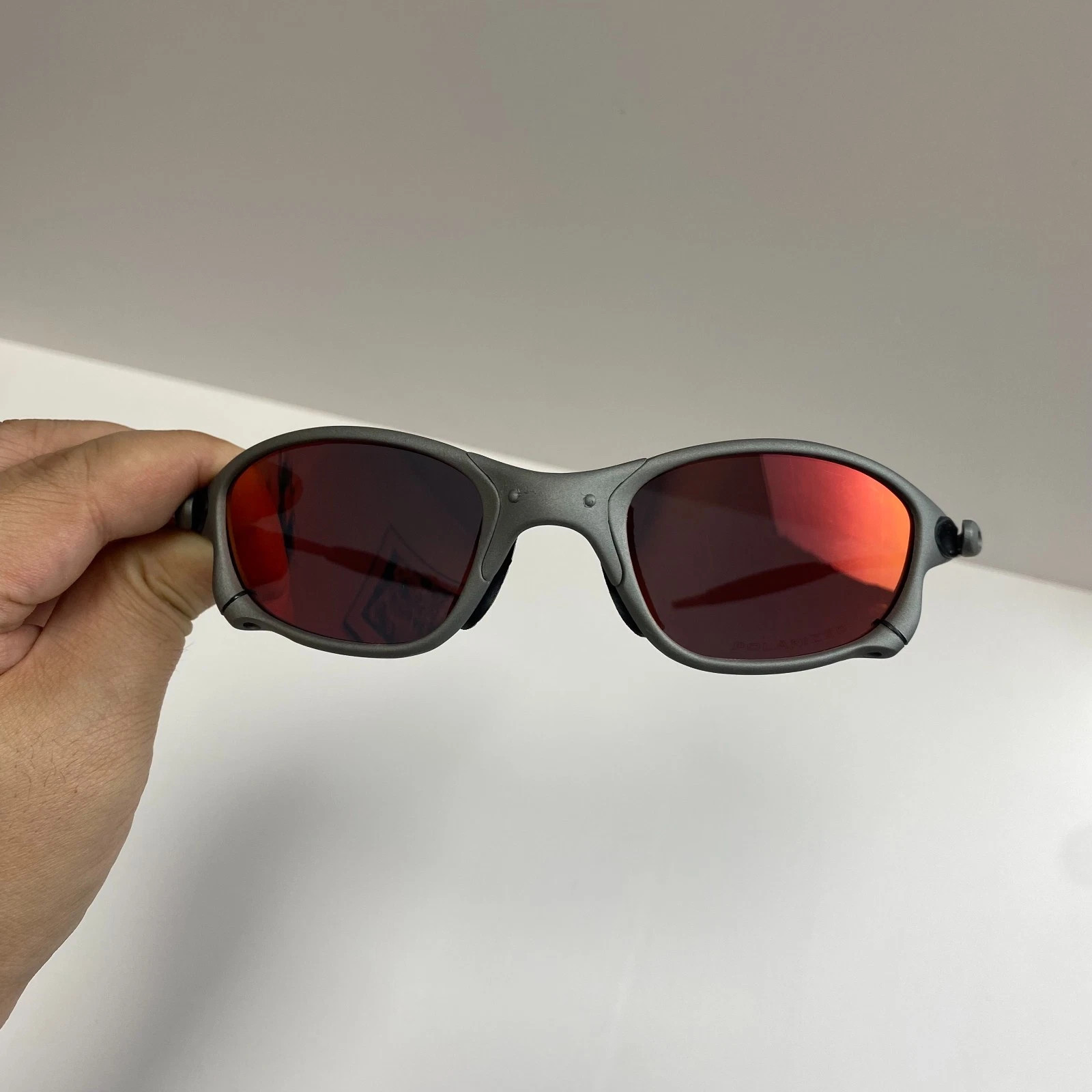 Vintage Oakley Penny & Juliet X-Metal Sunglasses Gray/Ruby