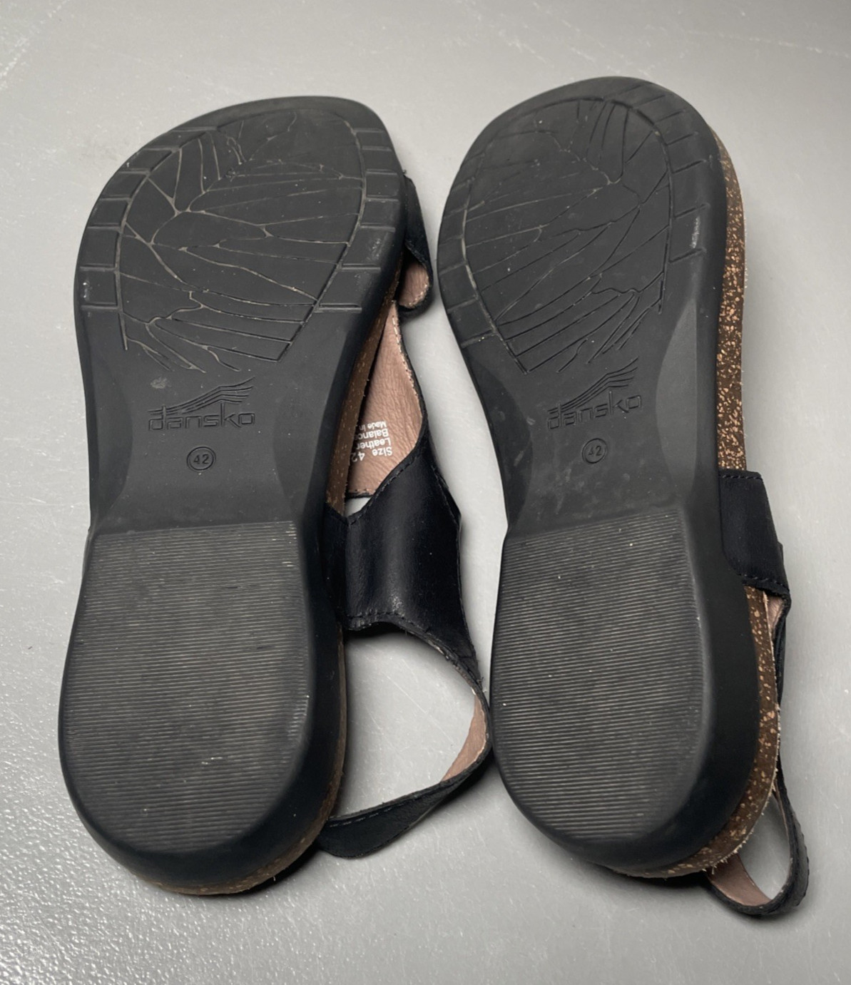 Dansko Reece Black Waxy Women’s Comfort Sandals – EU 42