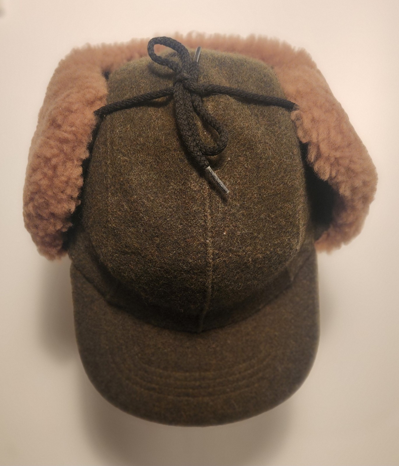 Filson Double Mackinaw Wool Cap Forest Green Shearling Ear Flaps As Pictured