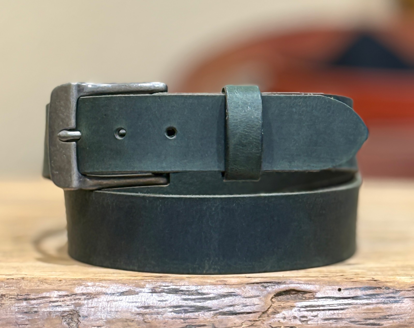 Full Grain Leather Belt 1.5″ Heavy Duty Buffalo Crazy Horse Work Belt USA