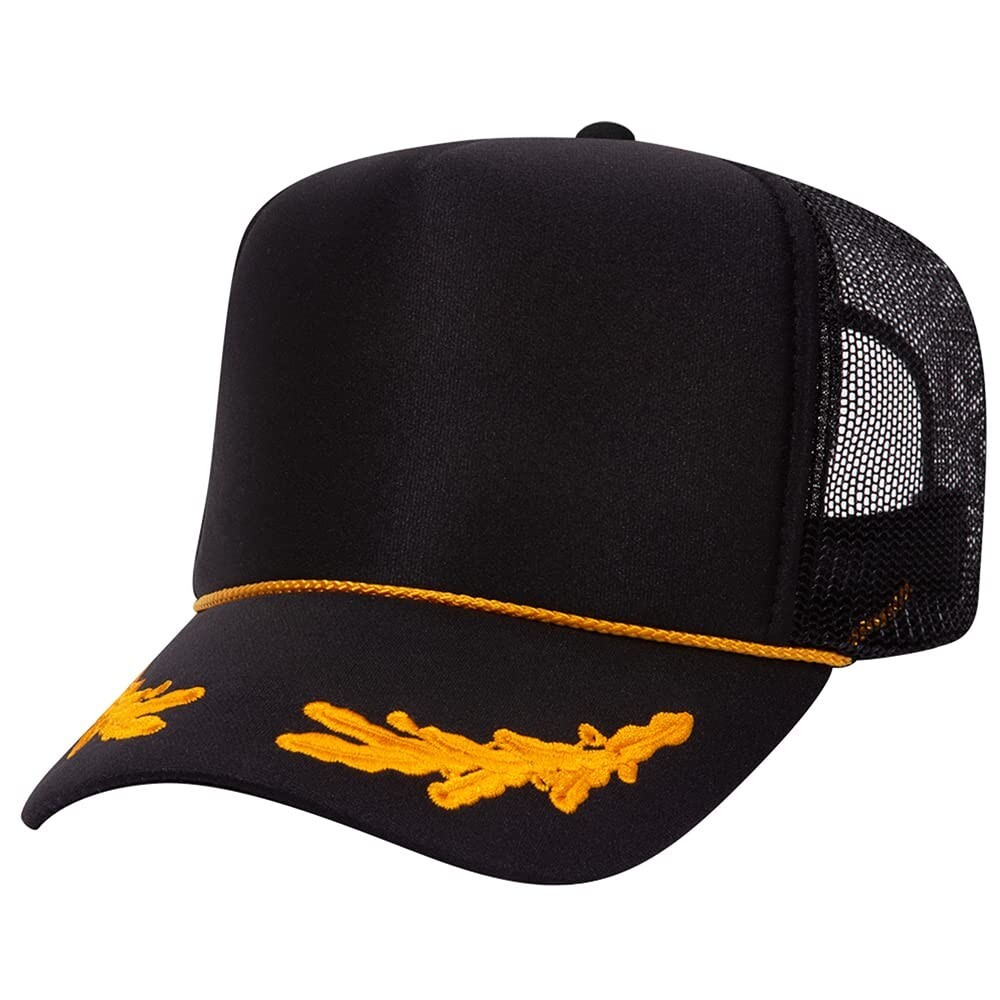 High Crown 5 Panel Mesh Back Foam Front Trucker Cap with Snapback Closure