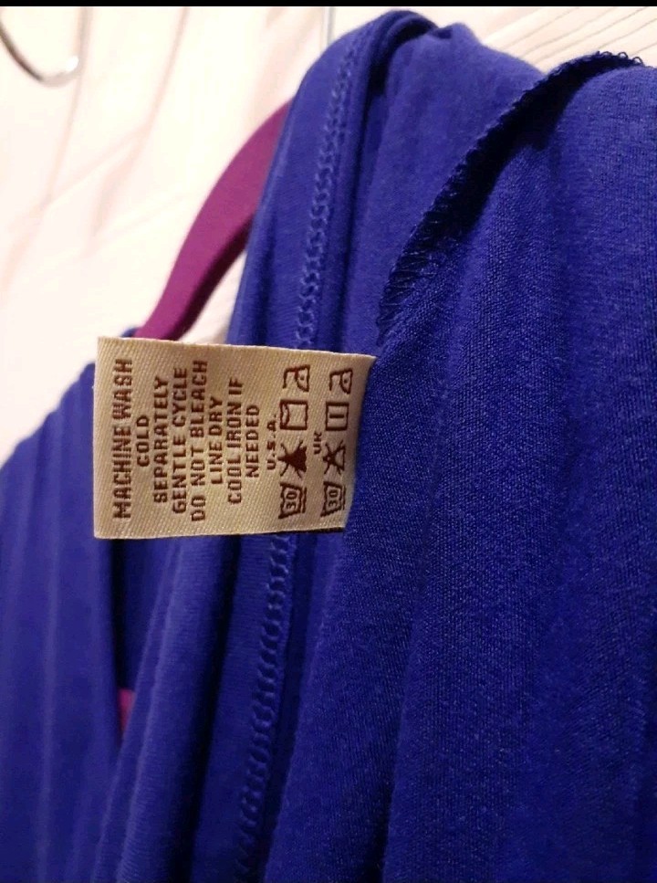 Antthony 1X Blue 3/4 Sleeve Top