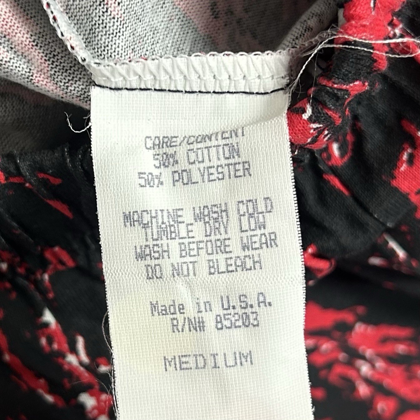 MC Hammer Parachute Pants Medium Workout Baggy 90s Lifting Pattern Red Black Y2K