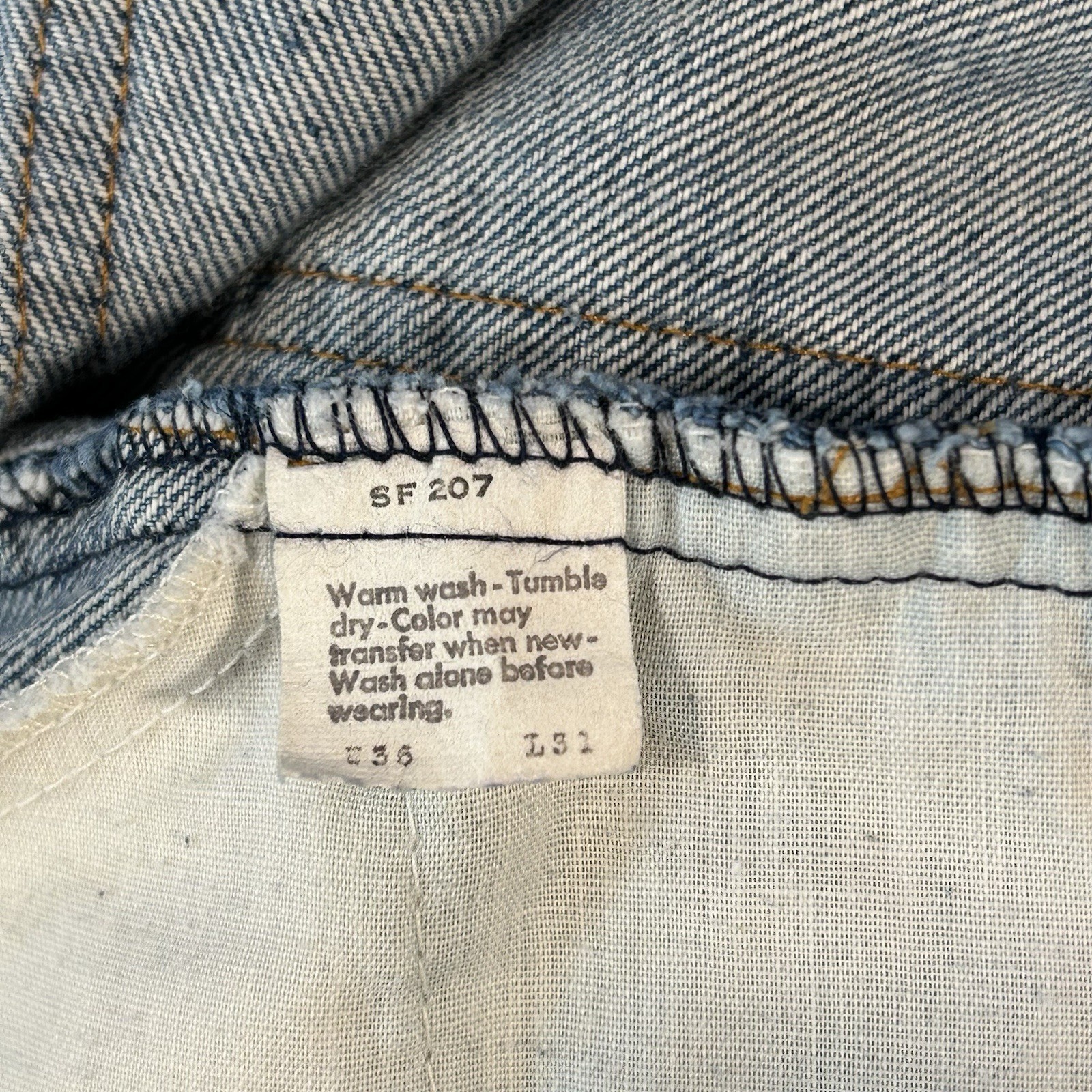 Vintage Levi’s 546 Flare Denim Blue Jeans USA Made 40546-0417 Men’s 34×30