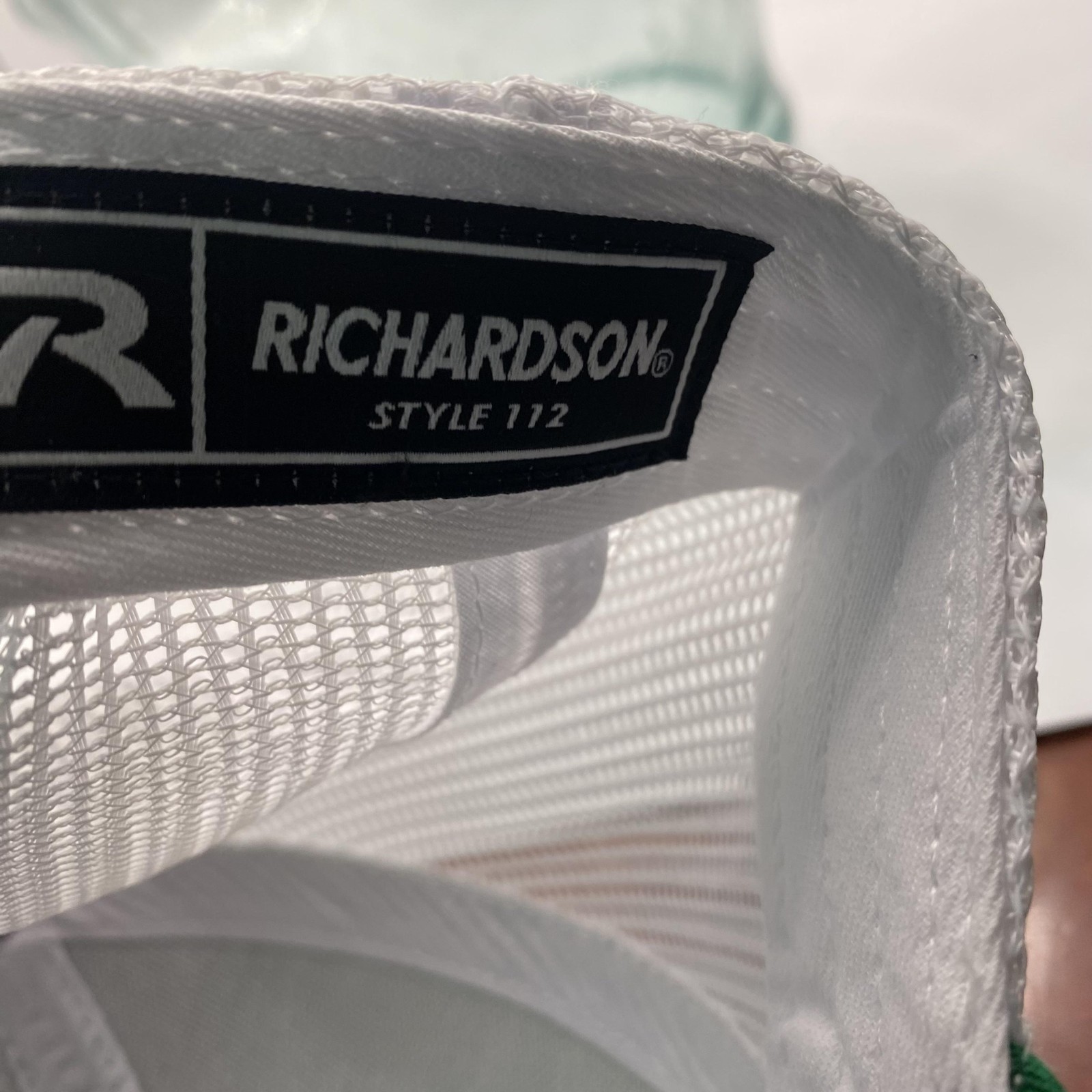 Richardson Live Oak Hat Cap Snap Back Mens One Size Green Mesh Trucker Patch
