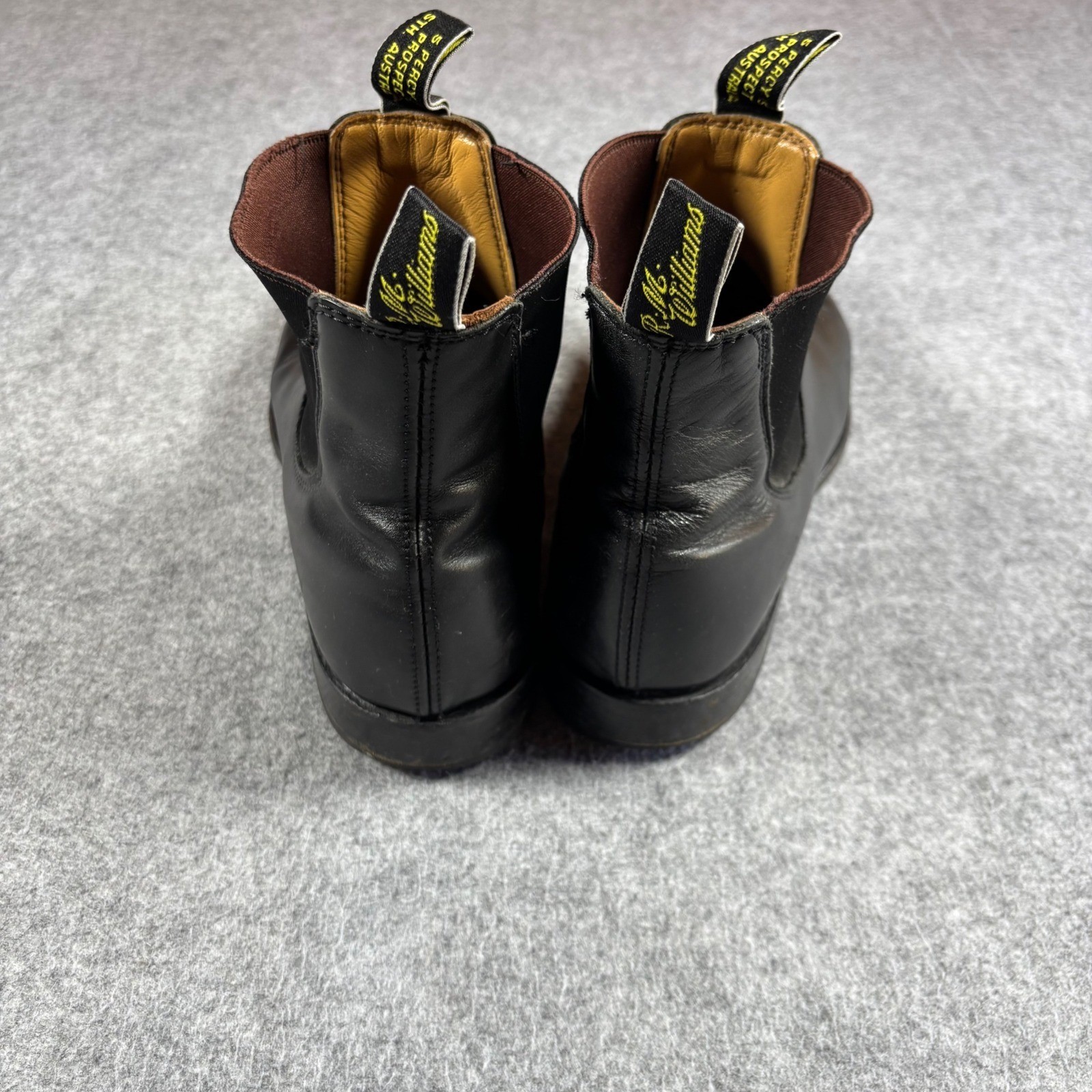 RM Williams Comfort Craftsman Black Leather Chelsea Boots Men Size 10 Australia