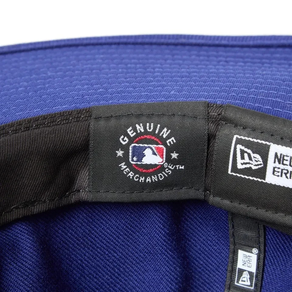 New Era Fitted Long Brim Hat MLB Los Angeles Dodgers Dark Royal Unisex 14667674