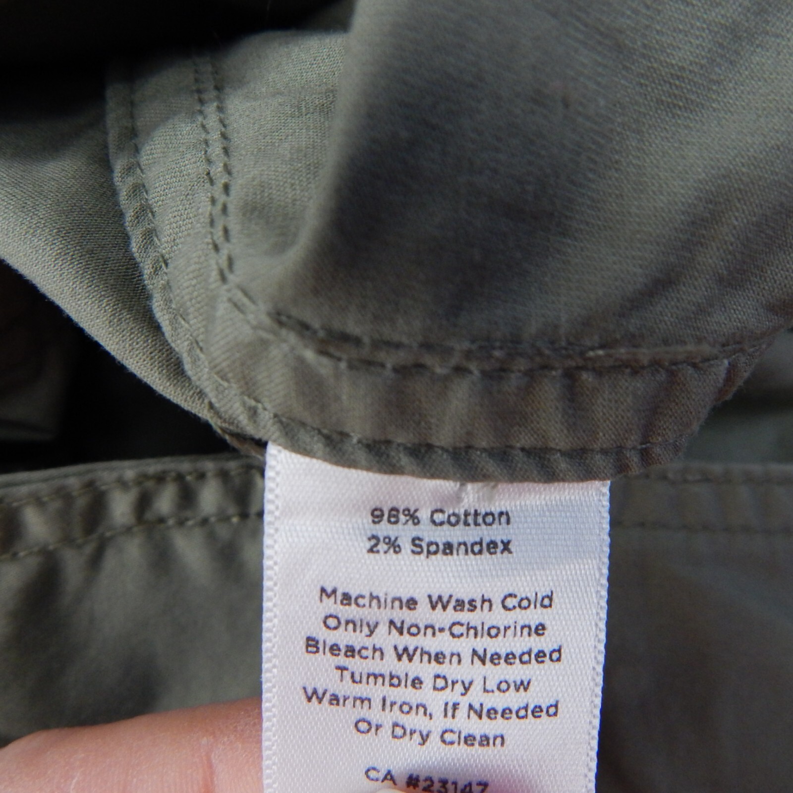 Talbots Jacket Womens Size 6 Green Utility Safari Button Front