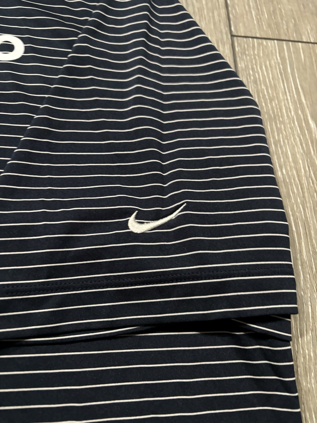 Nike Tournament Polo Golf Shirt W/ Sponsors. Mens 3XL. Blue. Lineage. Cisco.