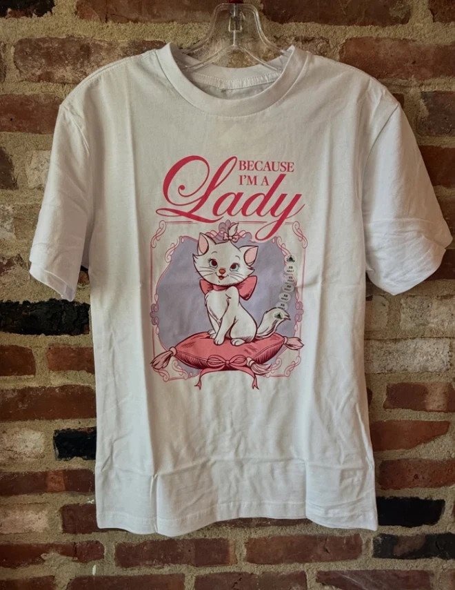 Disney Parks 2026 Aristocats Marie Because I’m A Lady Fanmade T-Shirt