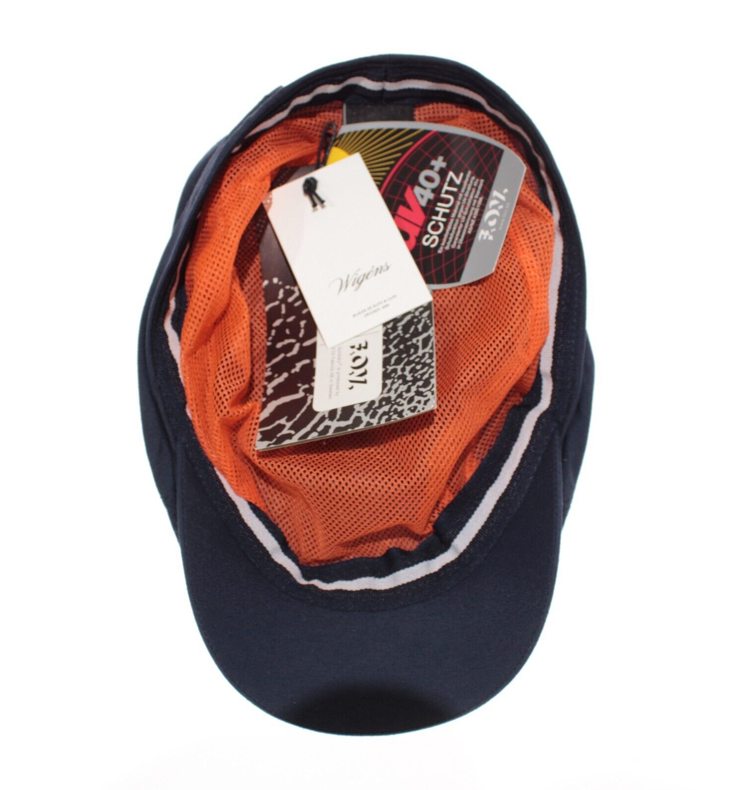 Wigens NWT Ivy Sport Newsboy Cap Size 59, 7 & 3/8ths Solid Blue 100% Polyamide