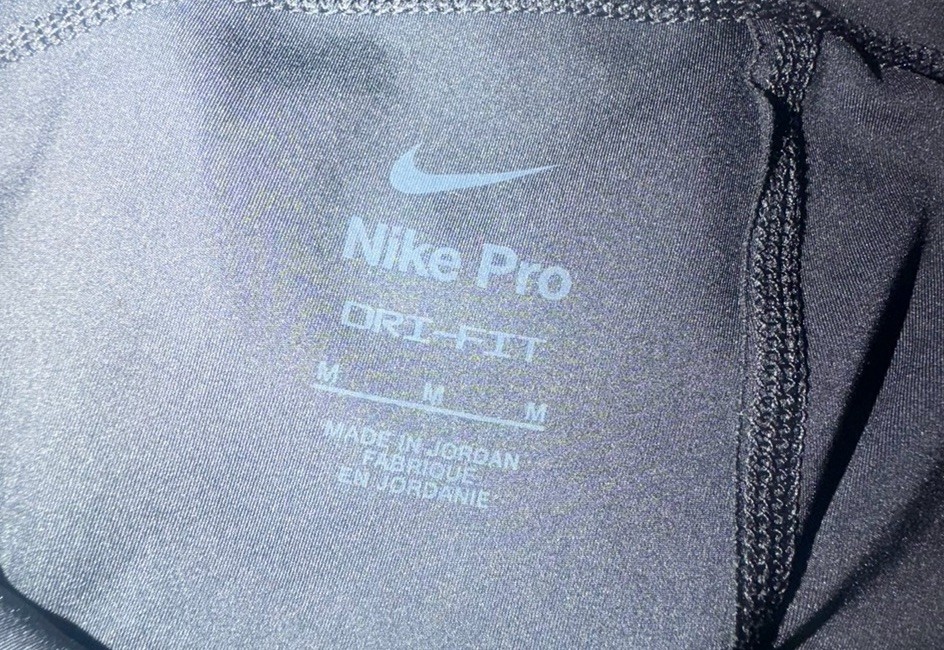 2 Nike Pro Compression Shorts 1 Gray / 1 Black Solid Pull-On Gym Training #294