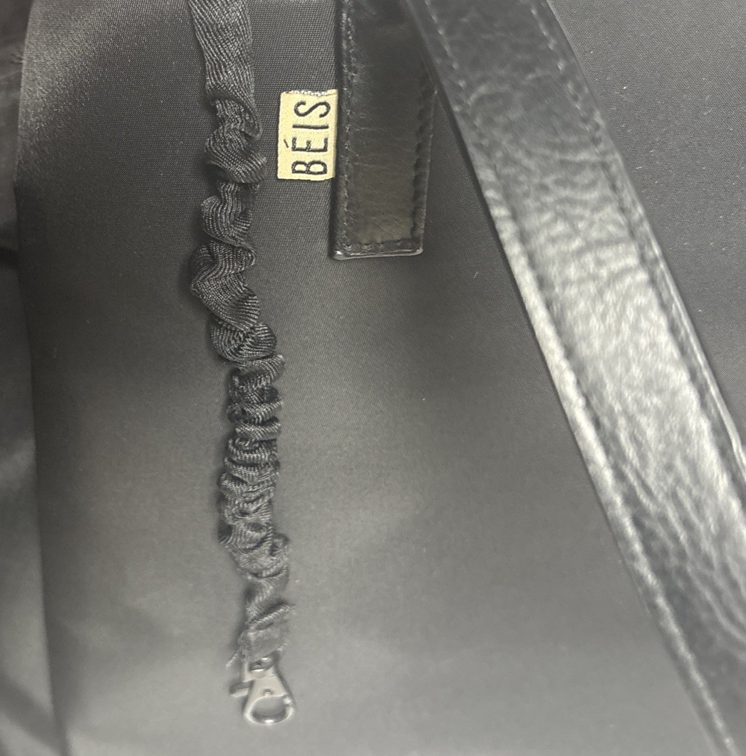 Beis Commuter Tote Black, Removable Shoulder Strap And Accessory Pouches