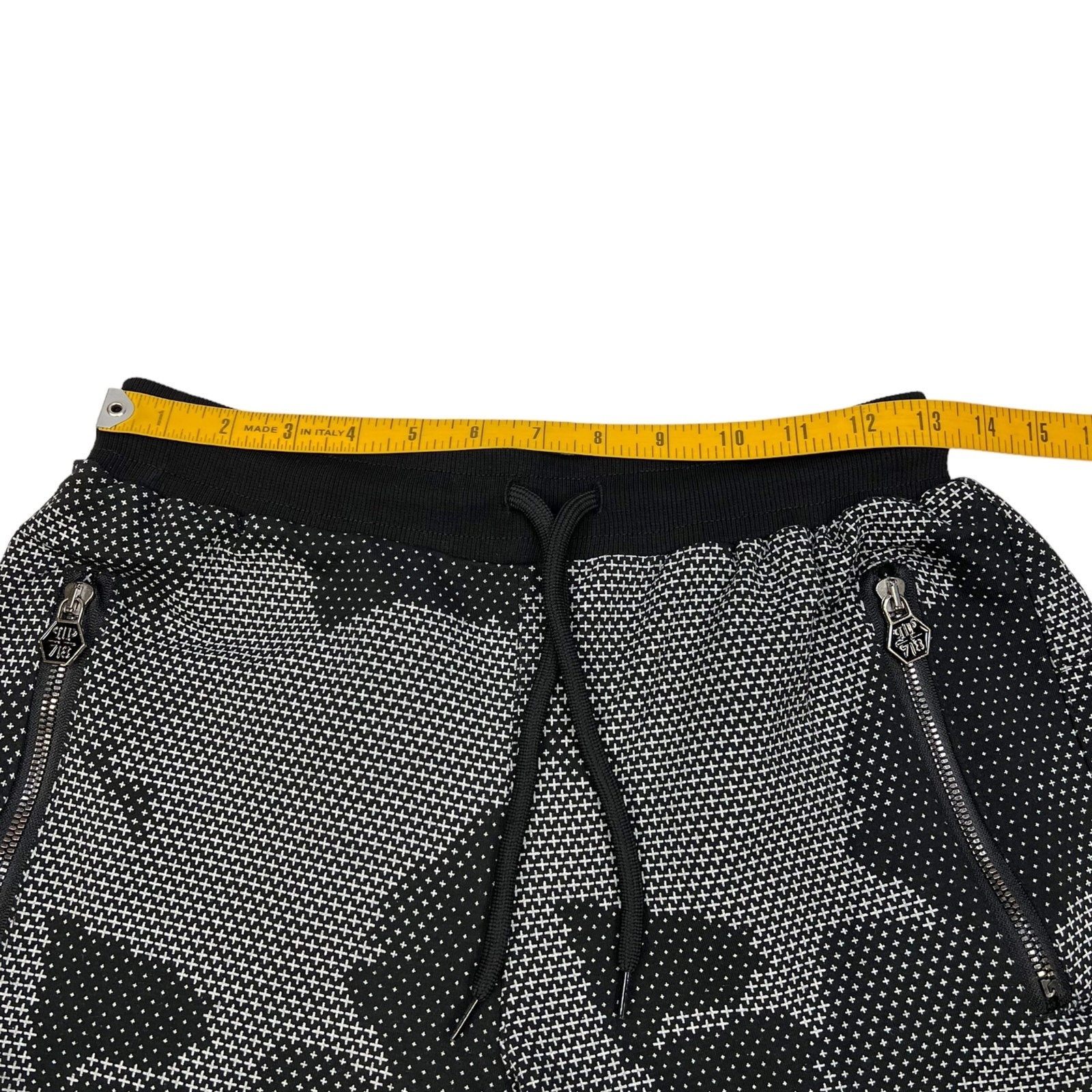 NWT Philipp Plein RARE Men’s Sweat Jersey Shorts Camo Graphic Black Small