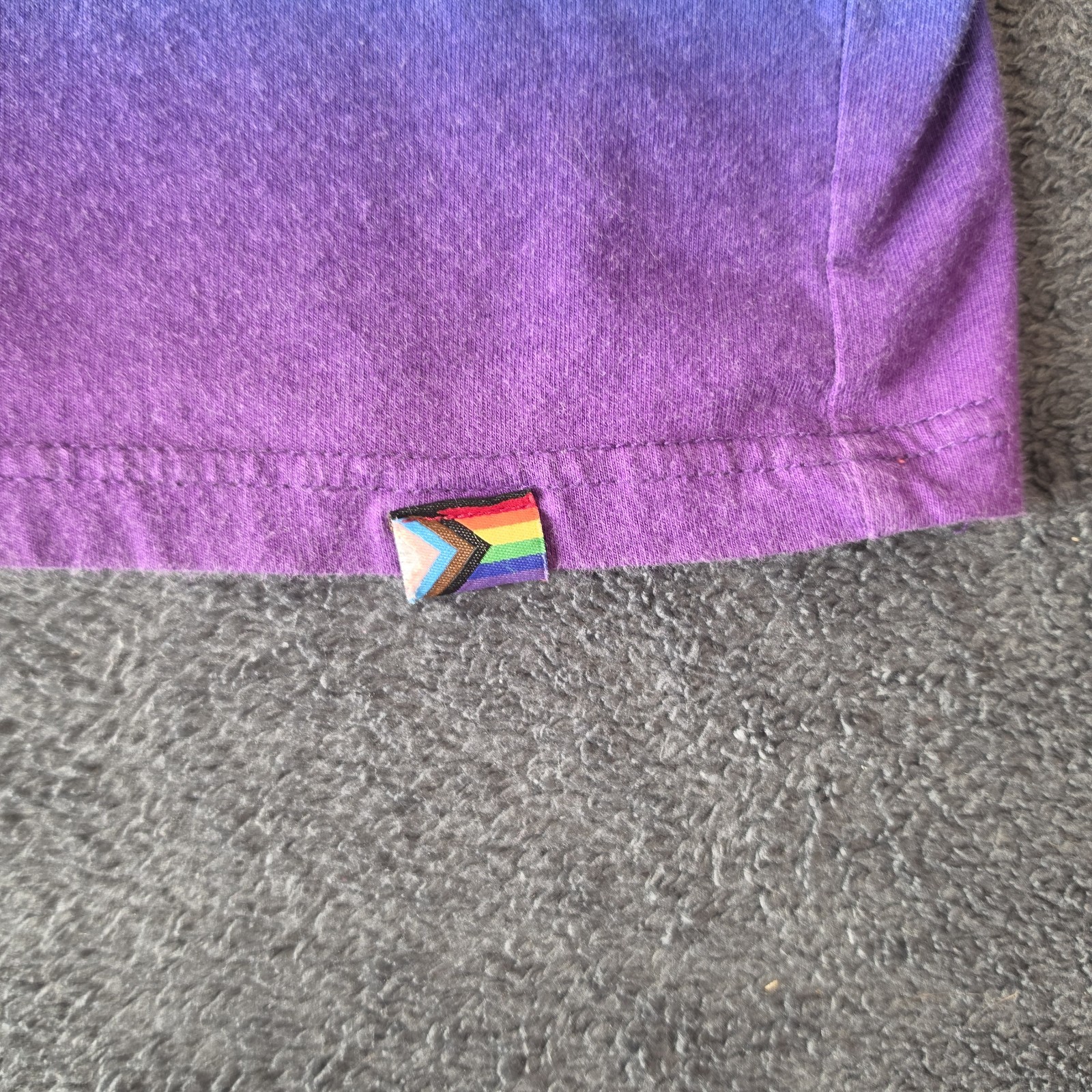 Hollister Pride Collection Rainbow Logo 100% Cotton T-Shirt Size L