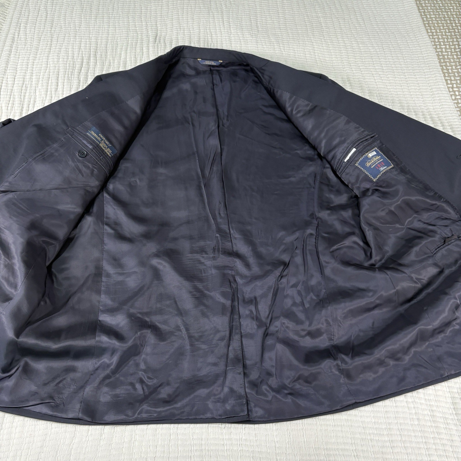 Brooks Brothers Jacket 50L Blue 1818 Madison Estrato Wool Blazer Sports Coat