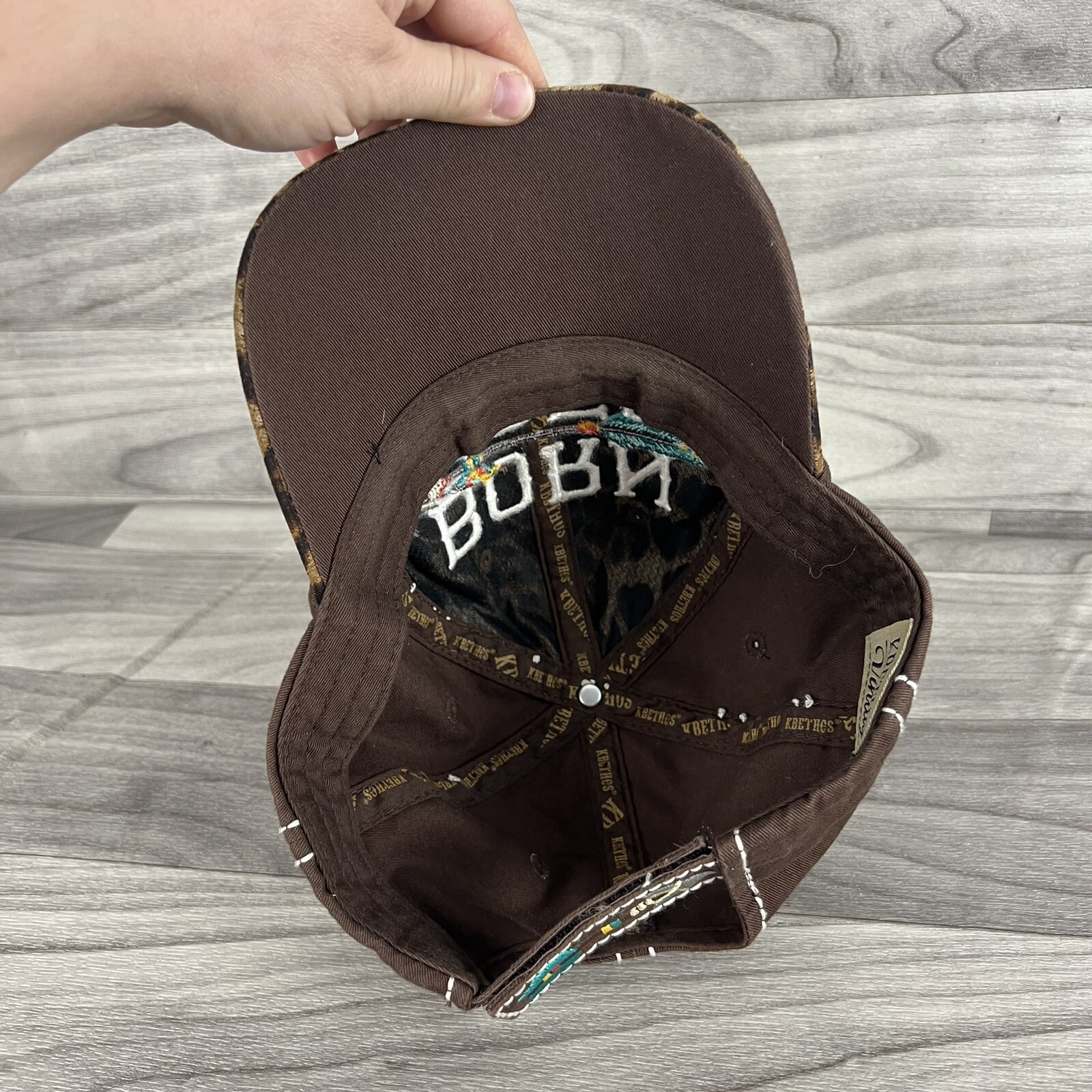KBETHOS Baseball Cap Hat Womens Brown Adjustable Cheetah Born Free Boho Festival