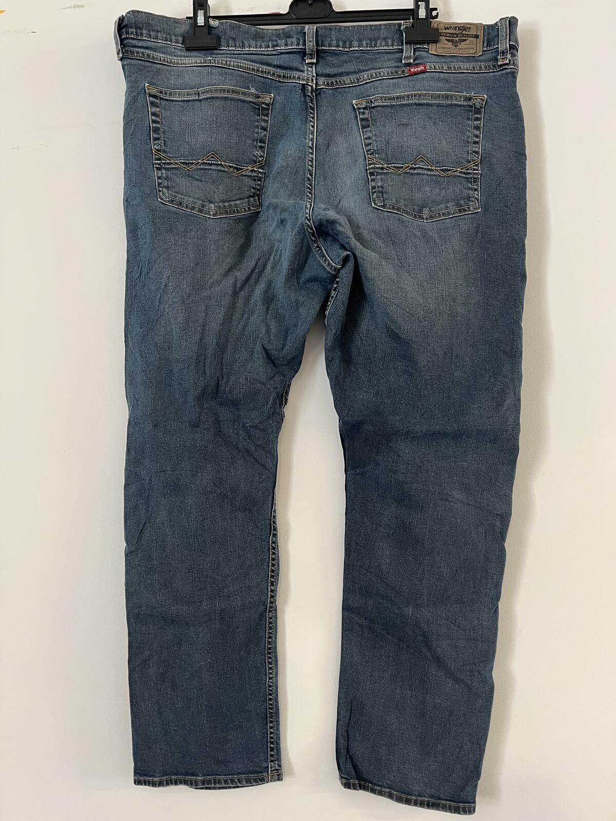 Wrangler Jean Blue Denim 40×30 Straight Leg GRADE B #52