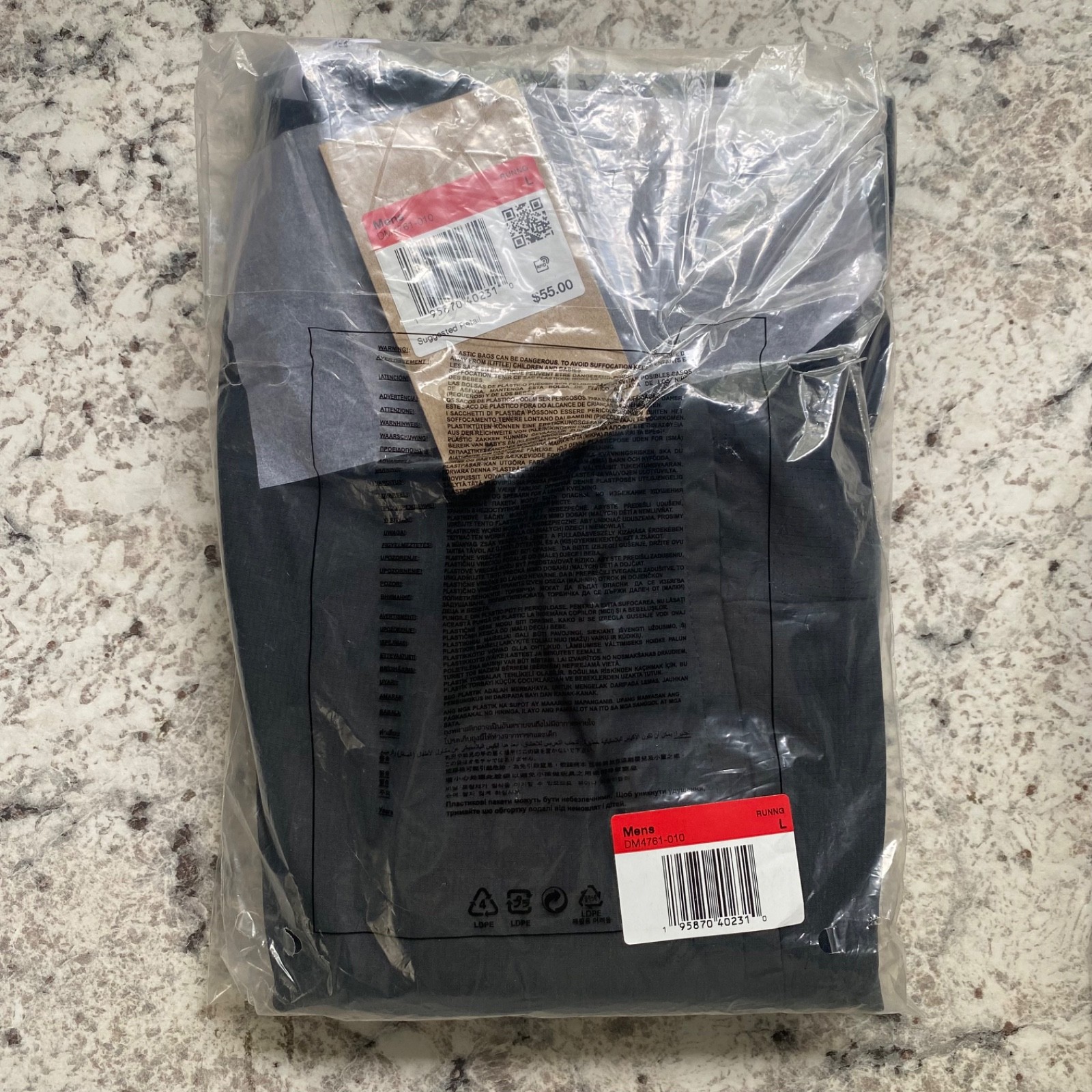 Nike Stride Dri-FIT Mens 7″ Brief-Lined Running Athletic Shorts Black DM4761-010