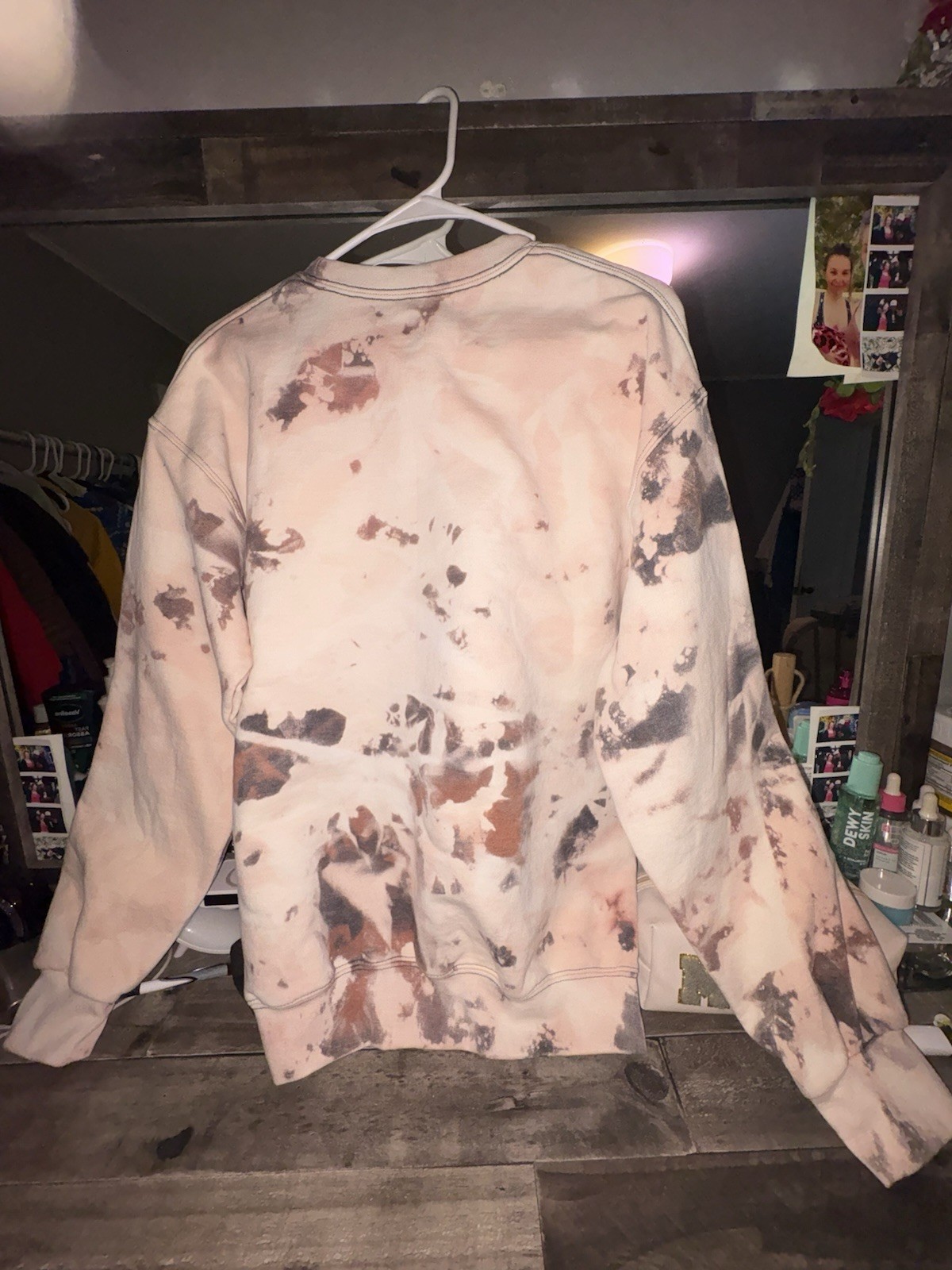 Cowhide Bleached Sweatshirt Unisex