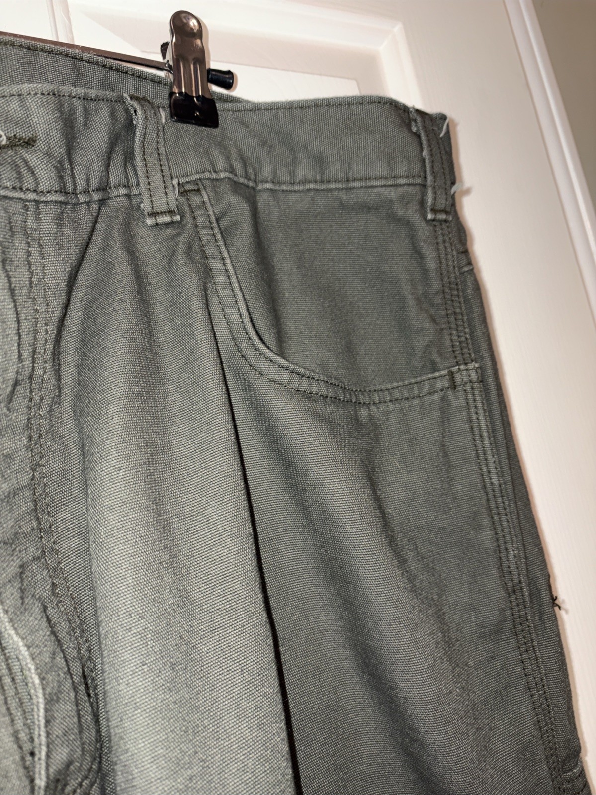 Carhartt FR Flame Resistant Original Carp Pants 40×30 Green 2112 CAT2 FRB159-MOS