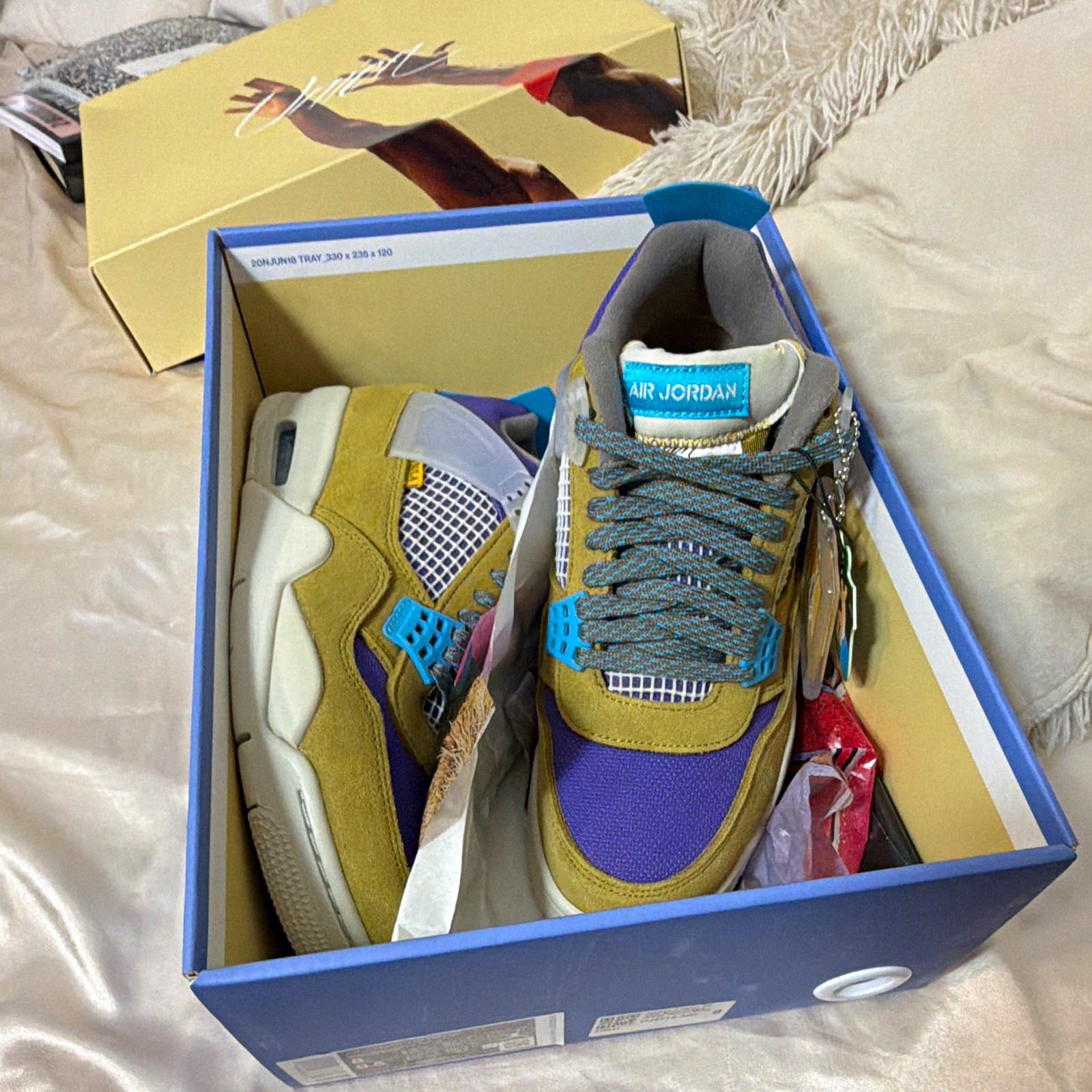 Jordan Air Jordan 4 Retro SP x Union Desert Moss DJ5718-300 Purple Tan Blue