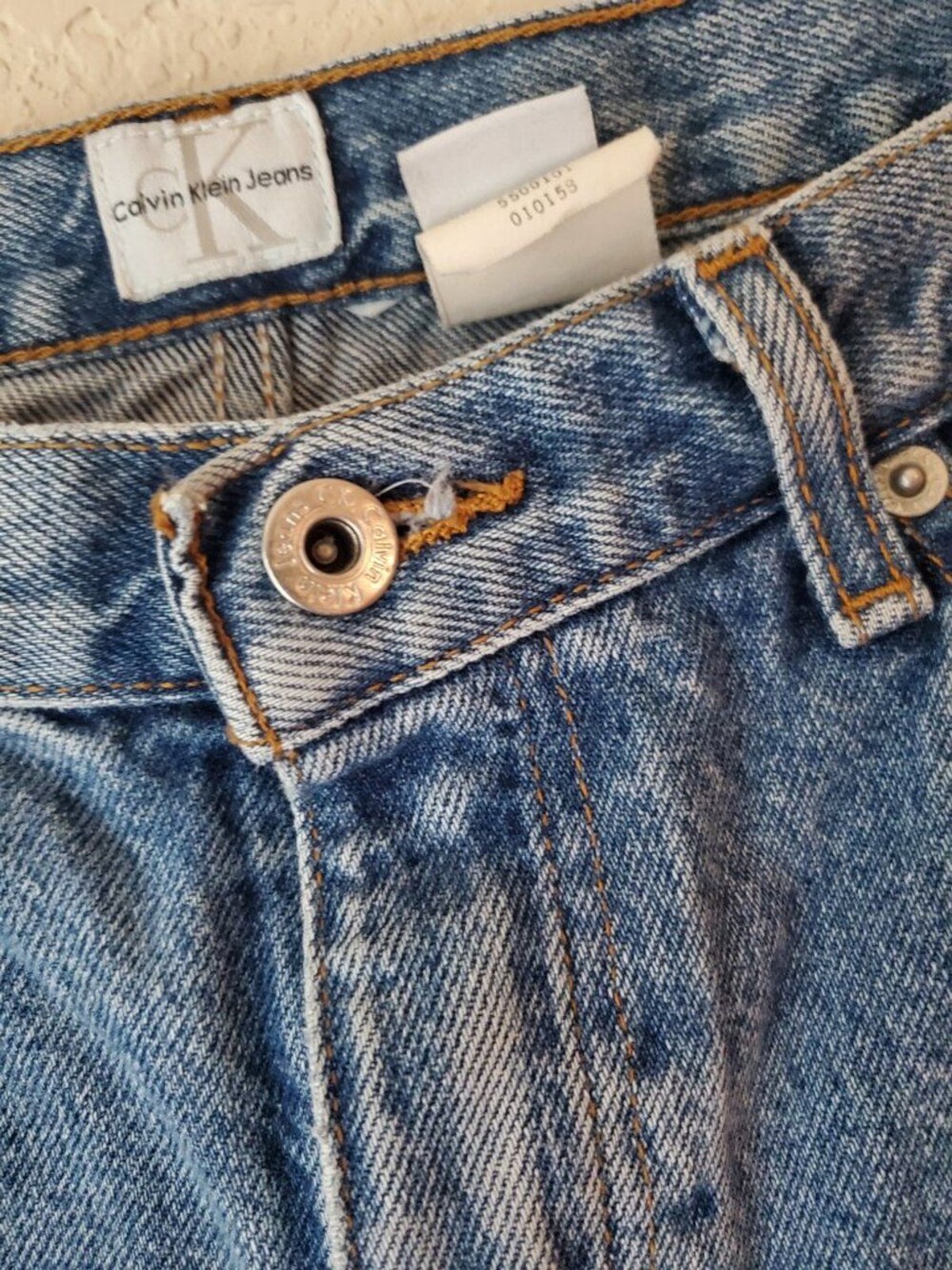 VTG Calvin Klein boot cut double stone wash jeans