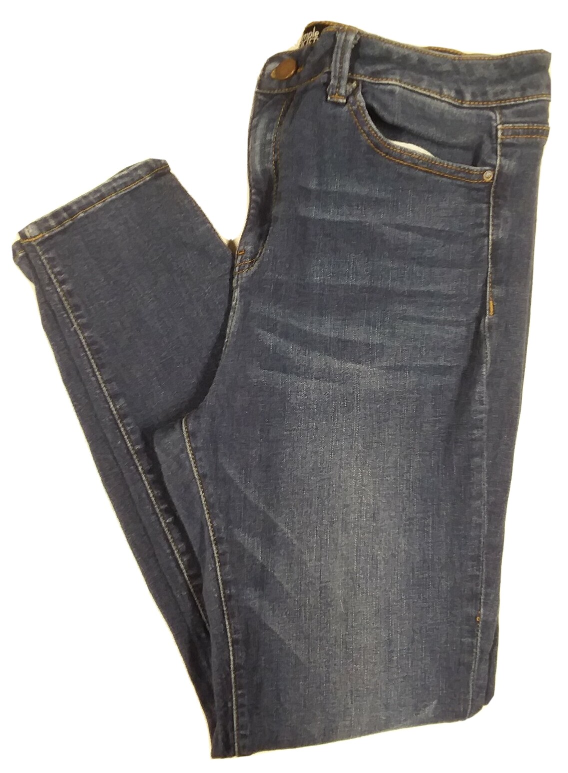 Simple Society Womens Blue Skinny Ankle Jeans Size 11/30 approx 30 x 26