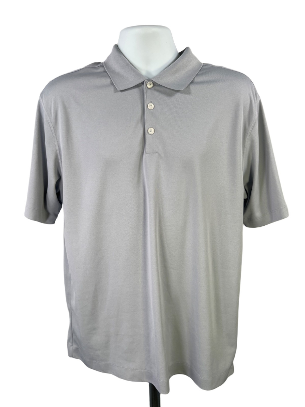 Nike Men’s Gray Dri-Fit Short Sleeve Golf Polo Shirt – M
