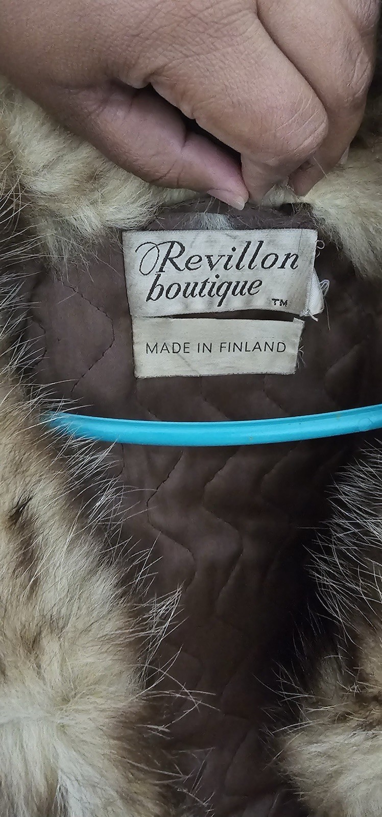 Revillon Boutique Women’s Juniors M Short Fur Coat Animal Print Hook & Eye