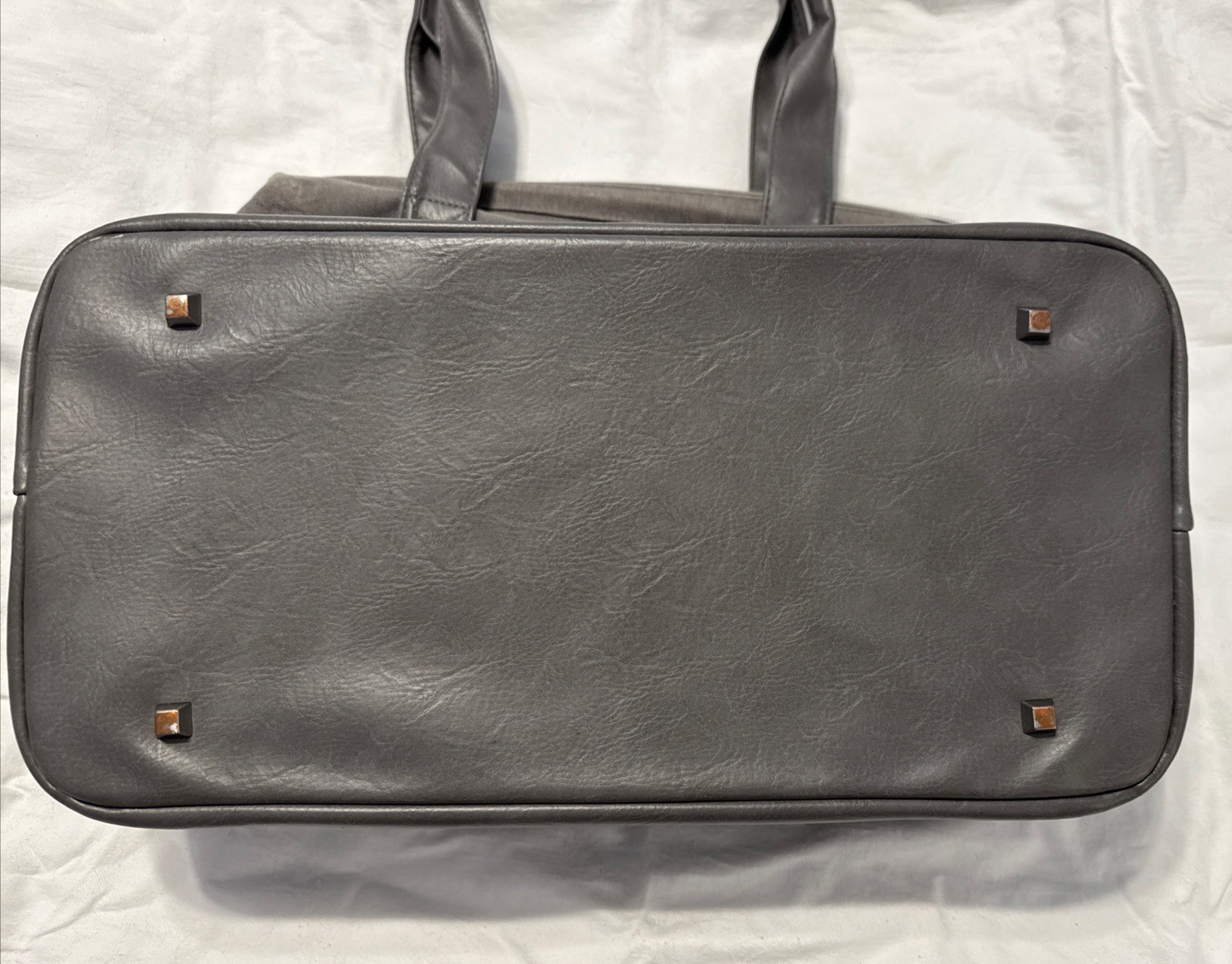 BEIS Gray Weekender Convertible Bag w/Strap 16.5″L x 8.5″W x 13.5″H Clean Unisex