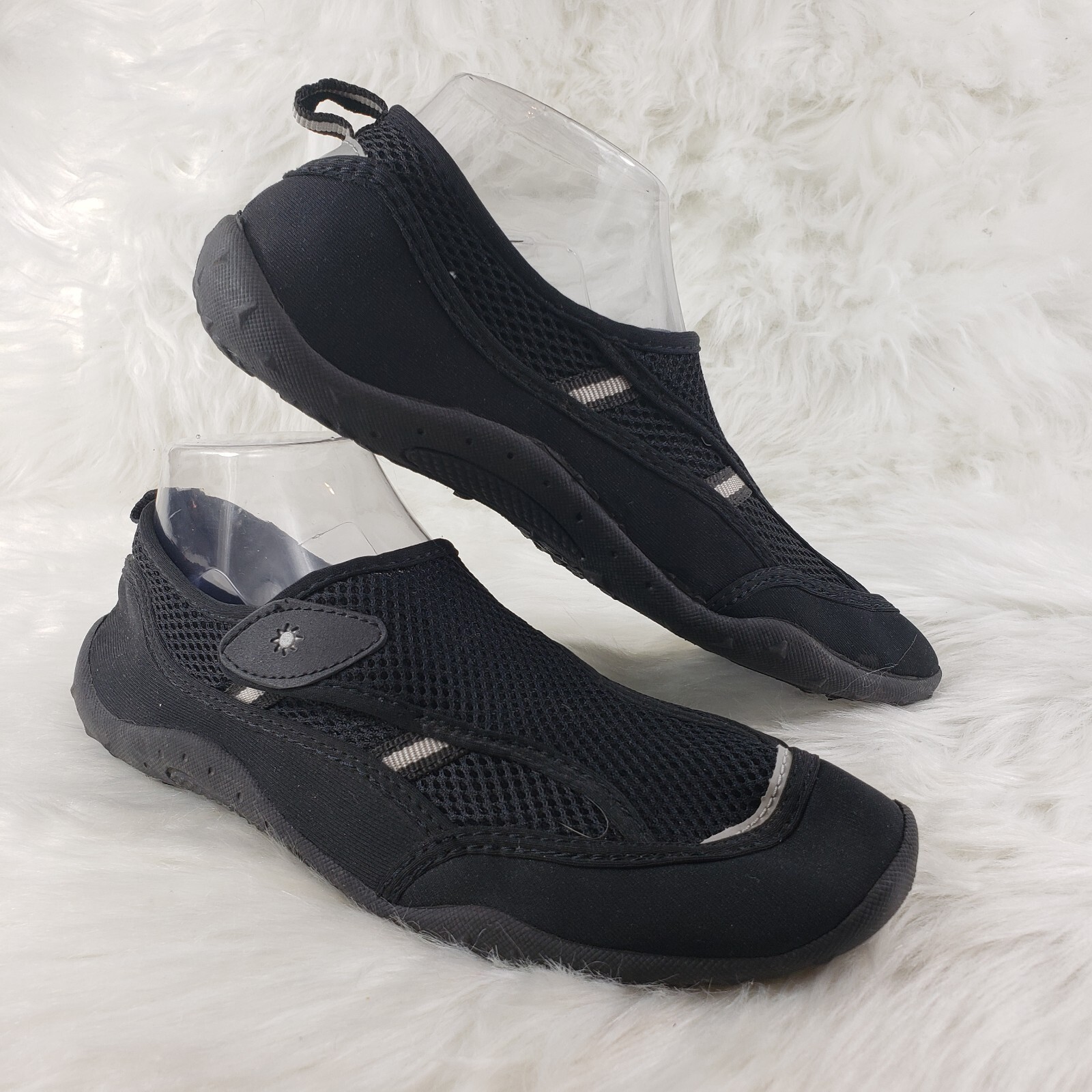 SAND-N-SUN Black Water Socks Shoes Mens Size S (US 7-8)