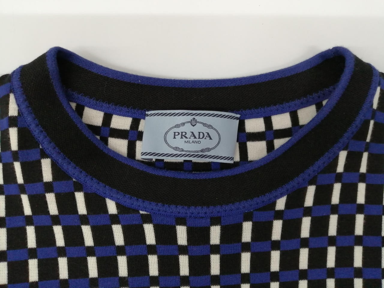 Prada Italy Cotton Women’s Top Size 38, Elegant, All-Season, 20in