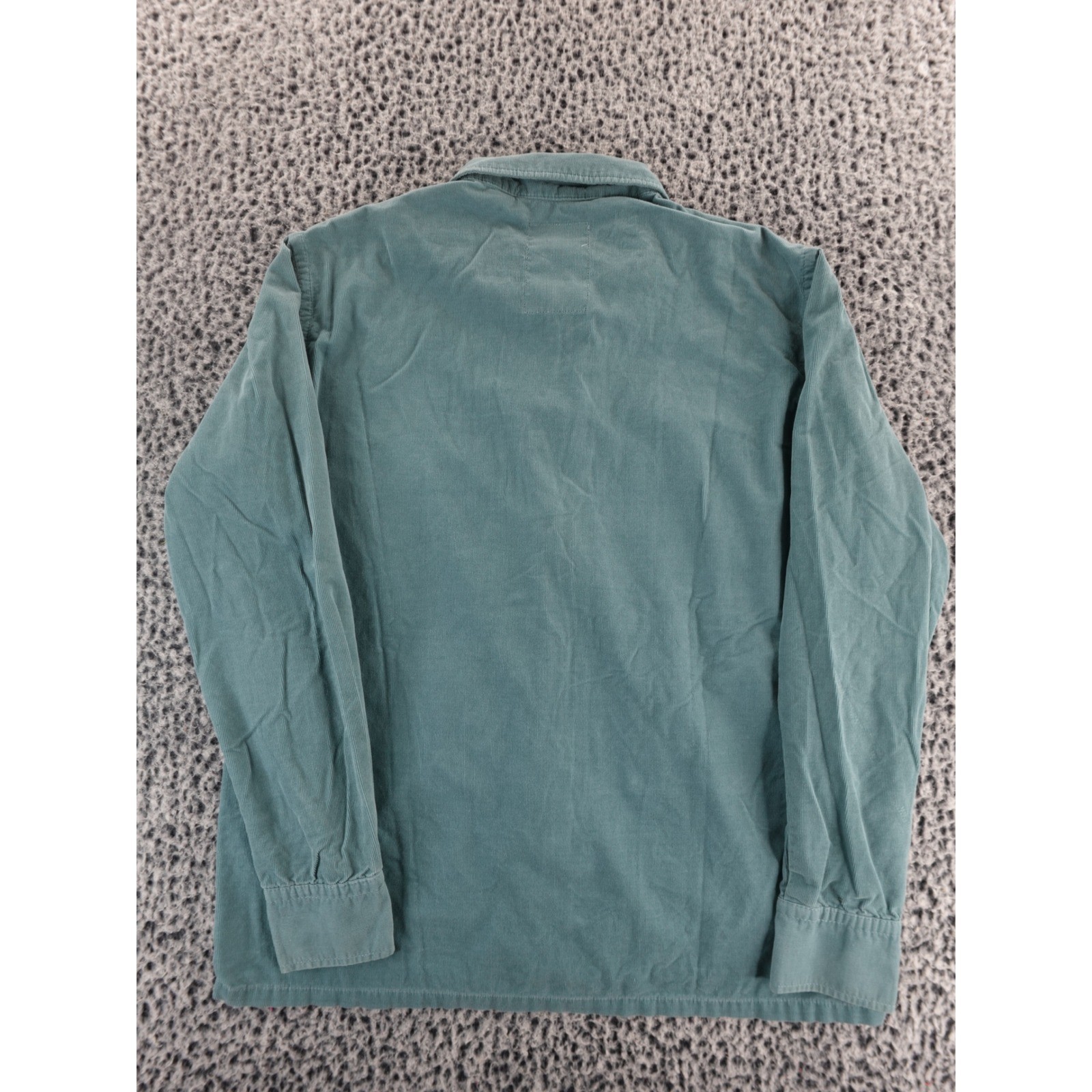 FTC Original Garments Corduroy Zip Up Shirt Jacket Teal Mens Medium