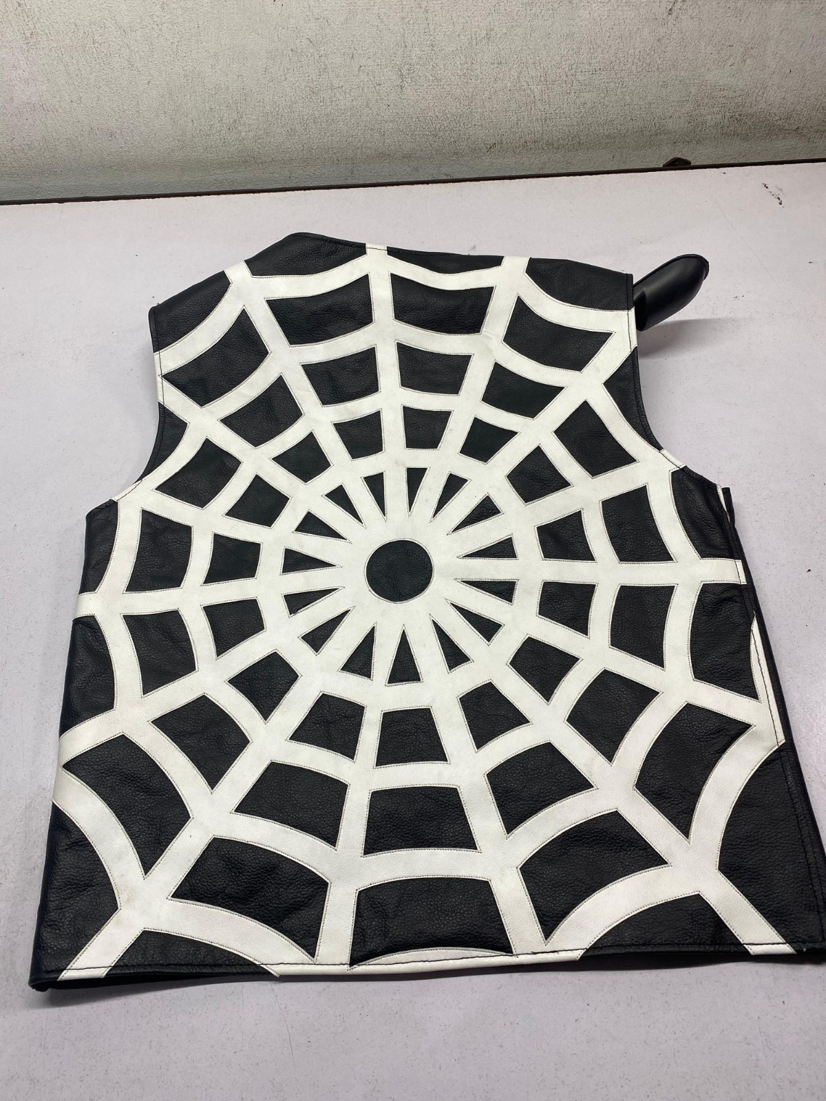 Supreme x Vanson Leathers Spider Web Vest in Black Cowhide Leather