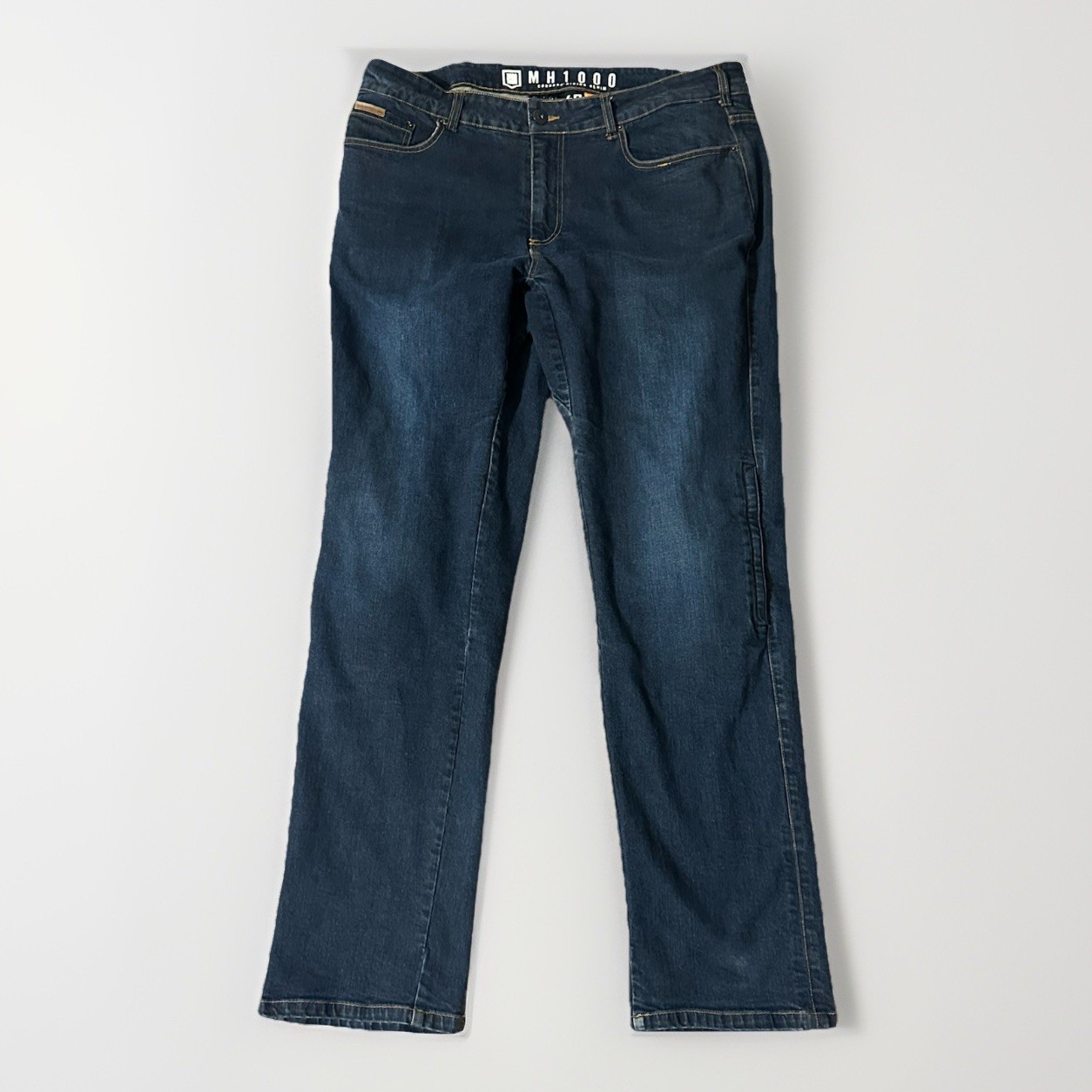 Icon MH1000 Cordura Riding Jeans Mens 40 Blue Motorcycle Protective Armor Denim