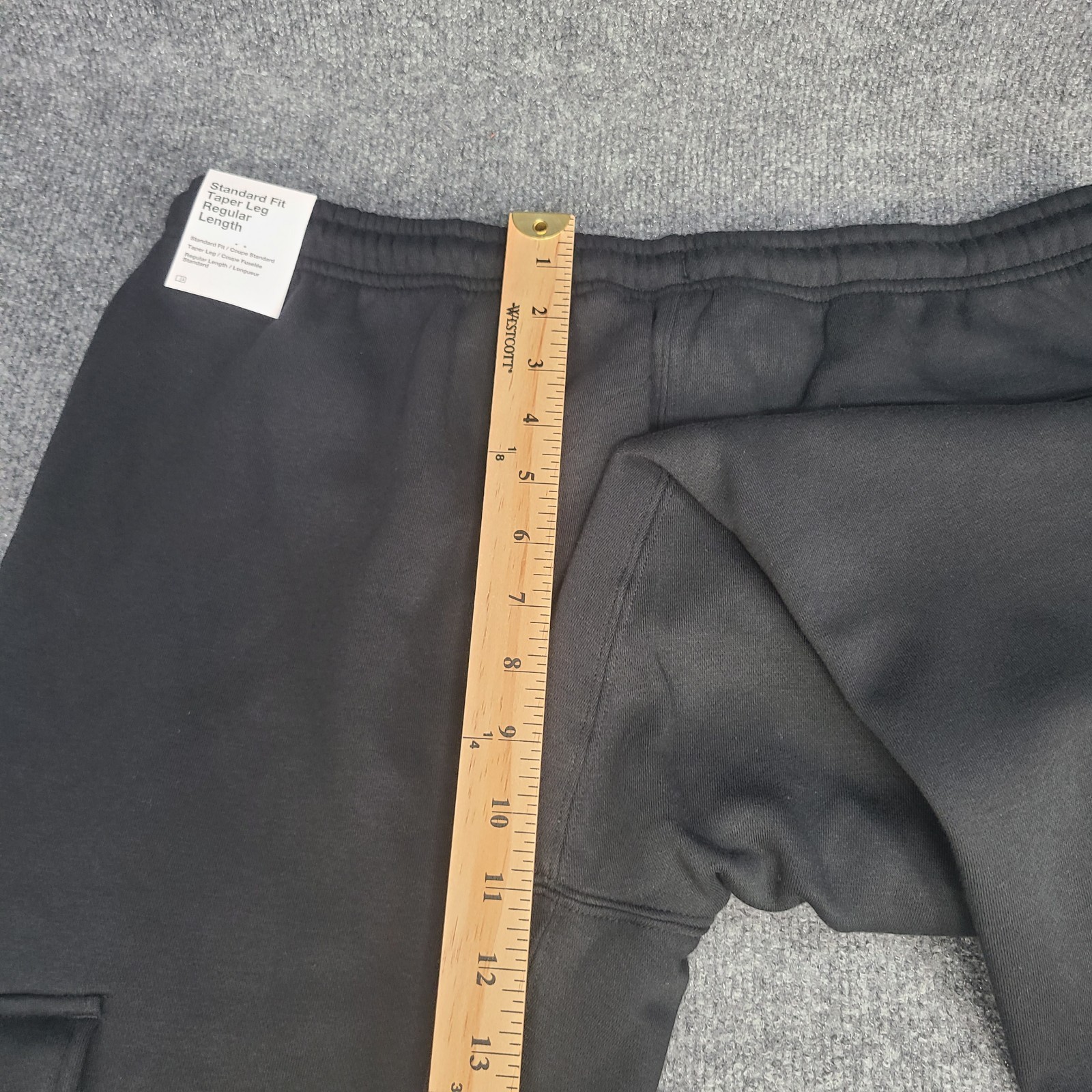 Nike Pants Mens Large Black Futura Club Fleece Cargo Cuff Brushed Jogger Sweats