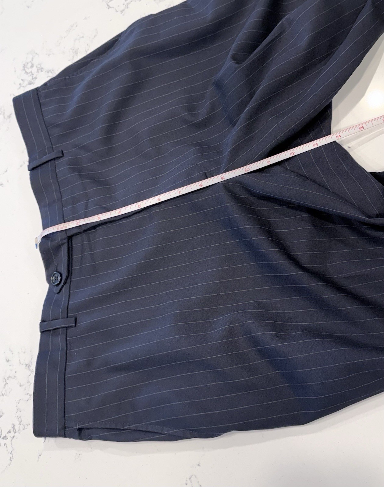 Brooks Brothers Fitzgerald Wool Blue Striped Suit 40R Jacket 34×29 (+2.5″) Pants