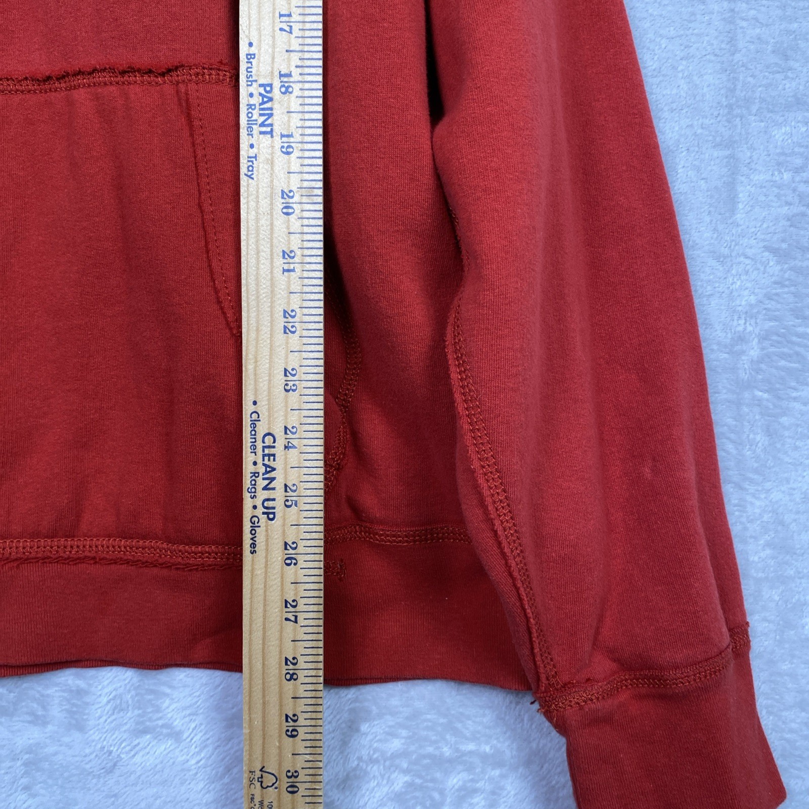 Y2K Mens Polo Ralph Lauren Hoodie XL PRL Jeans 67 Sweatshirt Red 90s Vintage 6-7