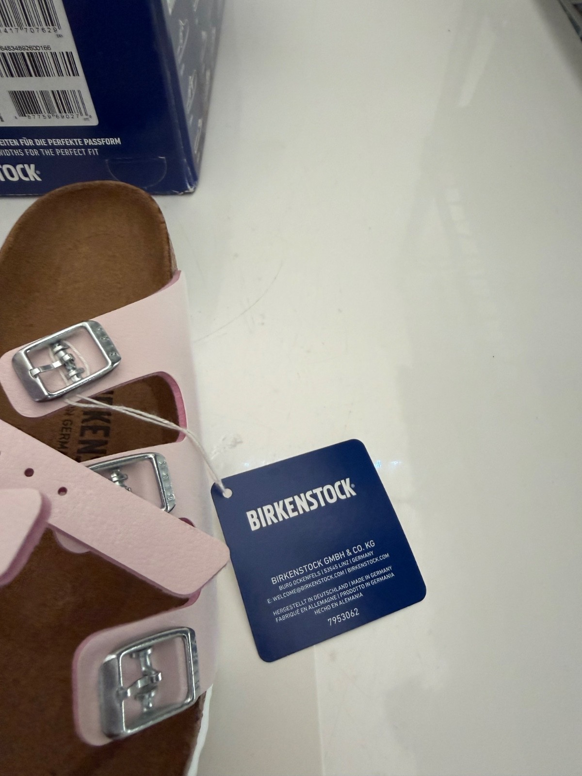 NEW BIRKENSTOCK FLORIDA FRESH BRUSHED ROSE SANDALS SIZE 40 U.S. 9