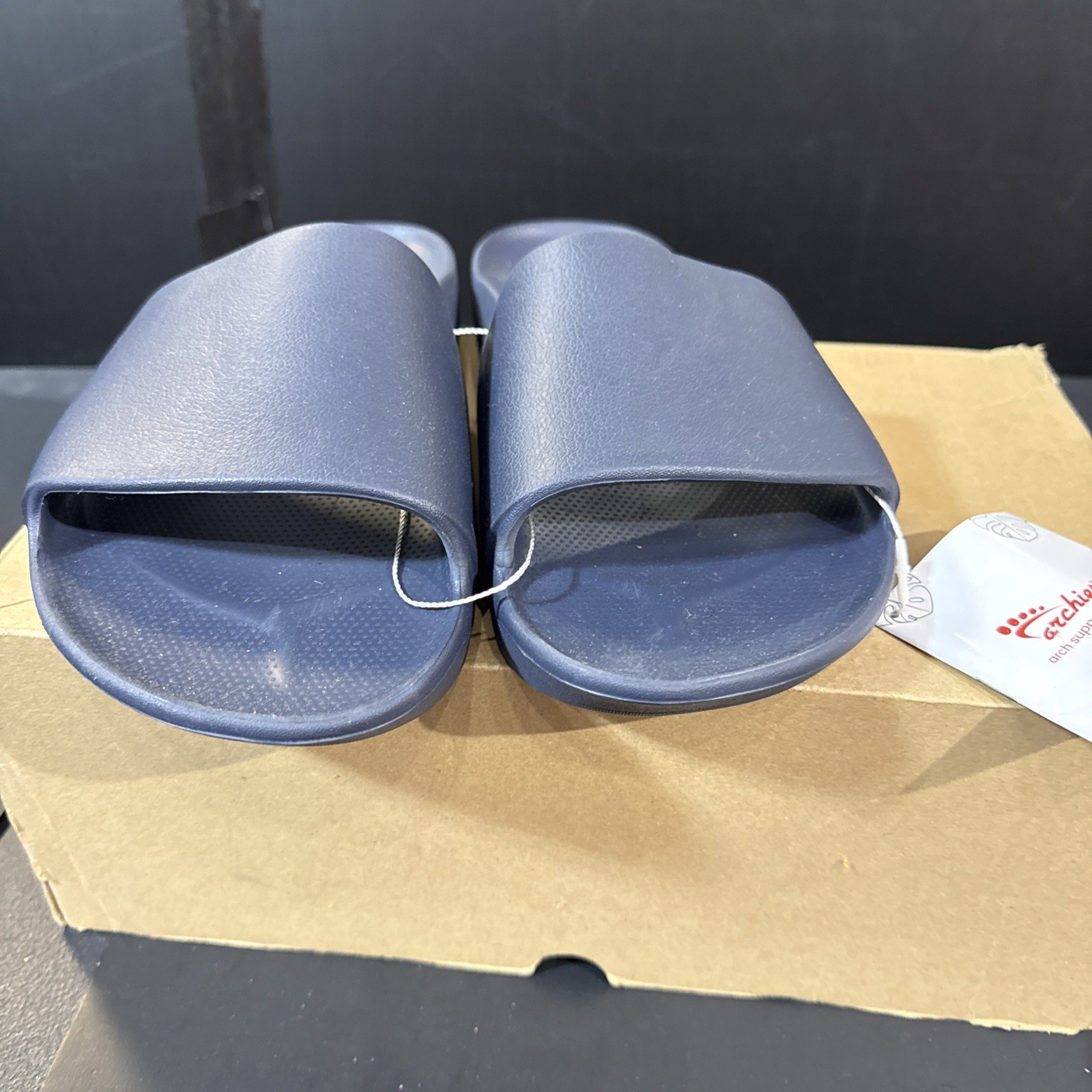 Archies Arch Support Slide Sandals Navy Blue Size Men’s 11 Women’s 12 NWT