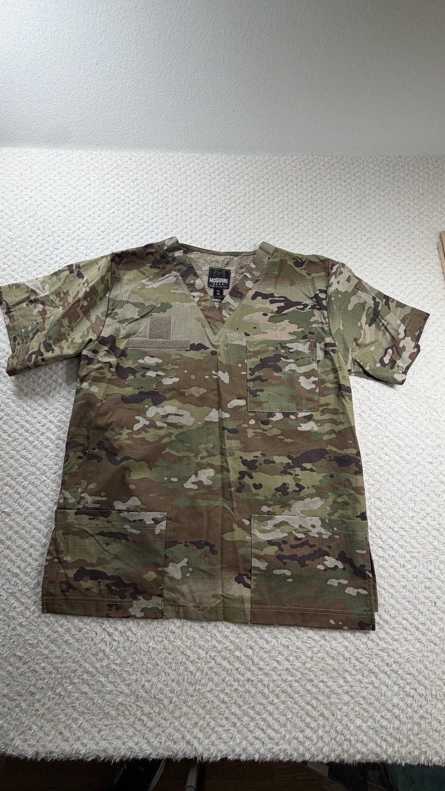 McGuire Gear Tactical Ripstop Scrub Top Shirt Scorpion OCP Camo USA Medium
