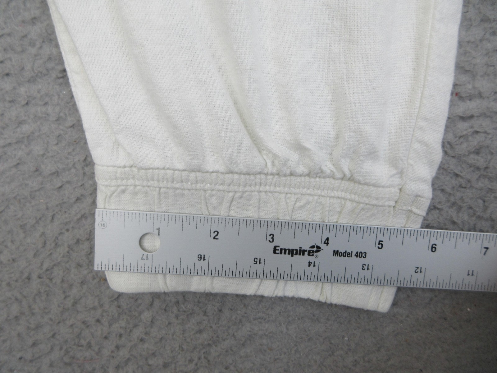 Womens L White Linen Blend Cargo Jogger Pants Drawstring Coastal Beach Utility