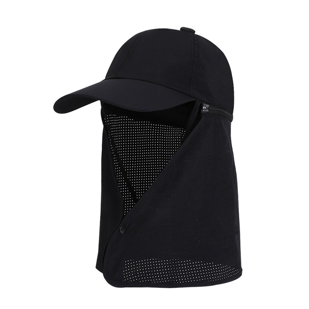 3 in1 Fishing Hat with Face & Neck Flap UV Protection Breathable Sun Shade Cap
