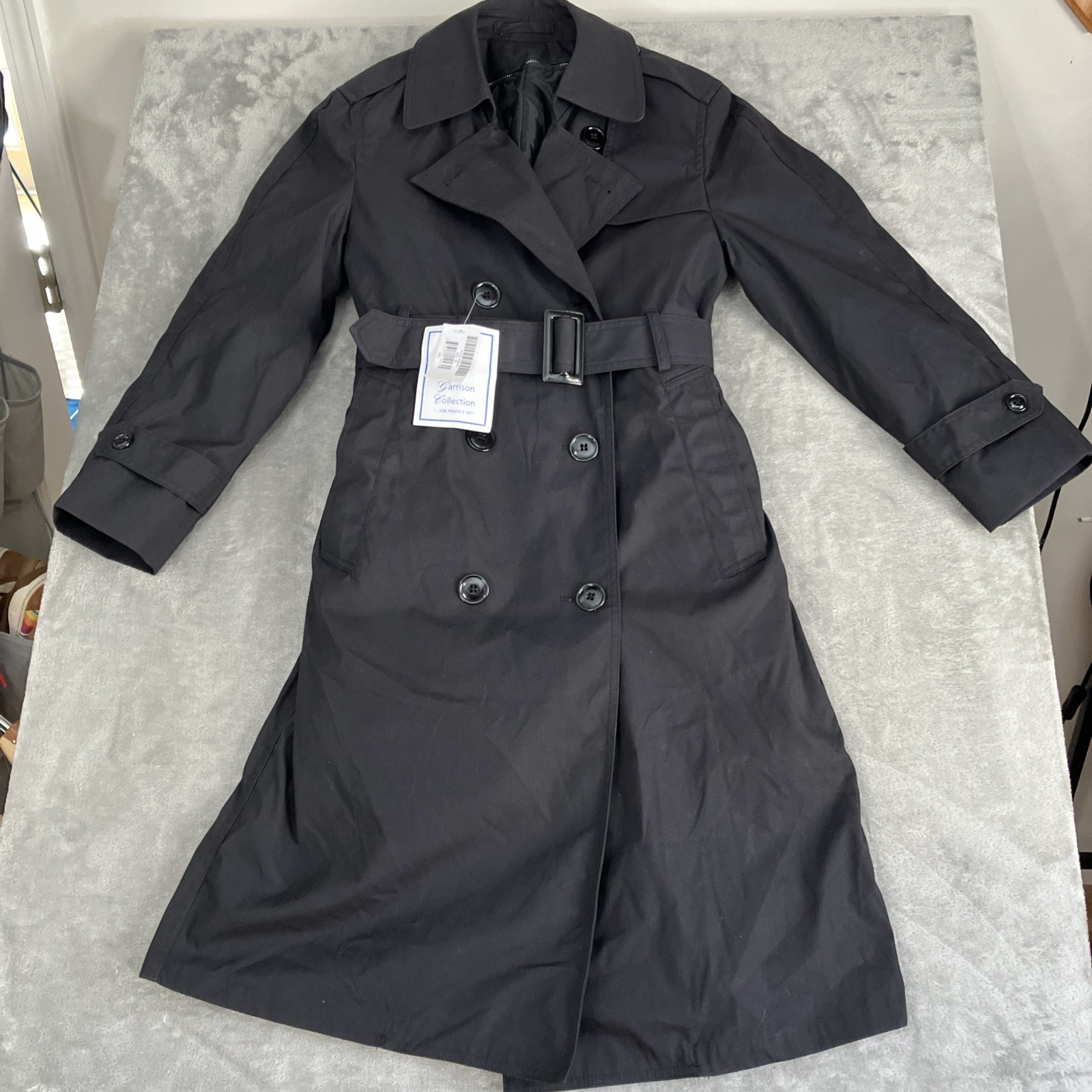 Garrison Collection Womens 6S All Weather Army Trench Coat Belted USA W/ Liner