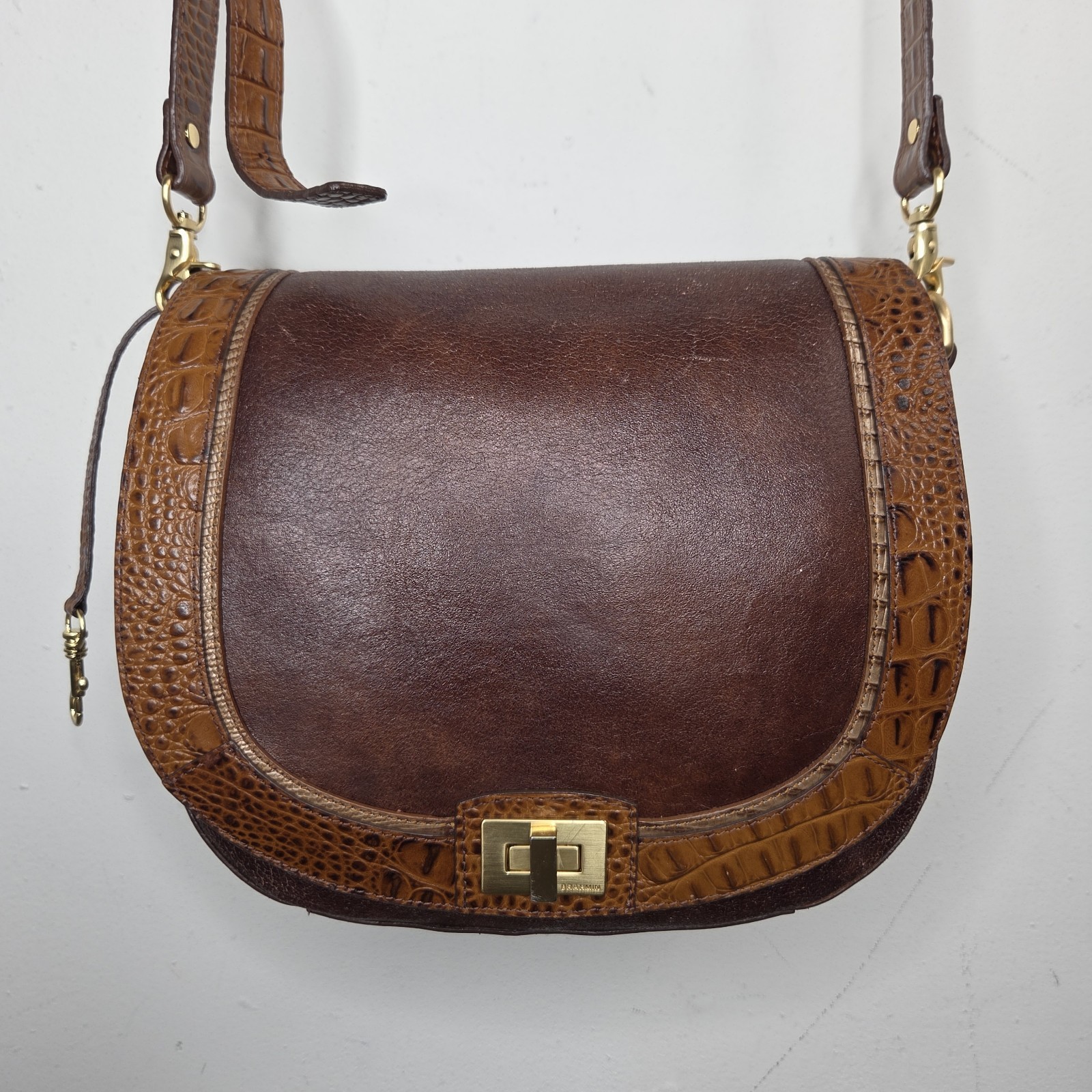 Brahmin Sonny – Barley Bronte Croc Crossbody Bag