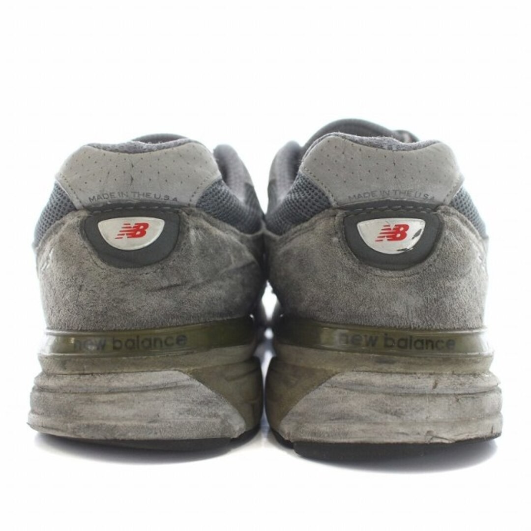 New Balance 990V4 Sneaker Shoe Mesh Suede 27cm (10.63 in) Gray SI9 Used e7f83c09